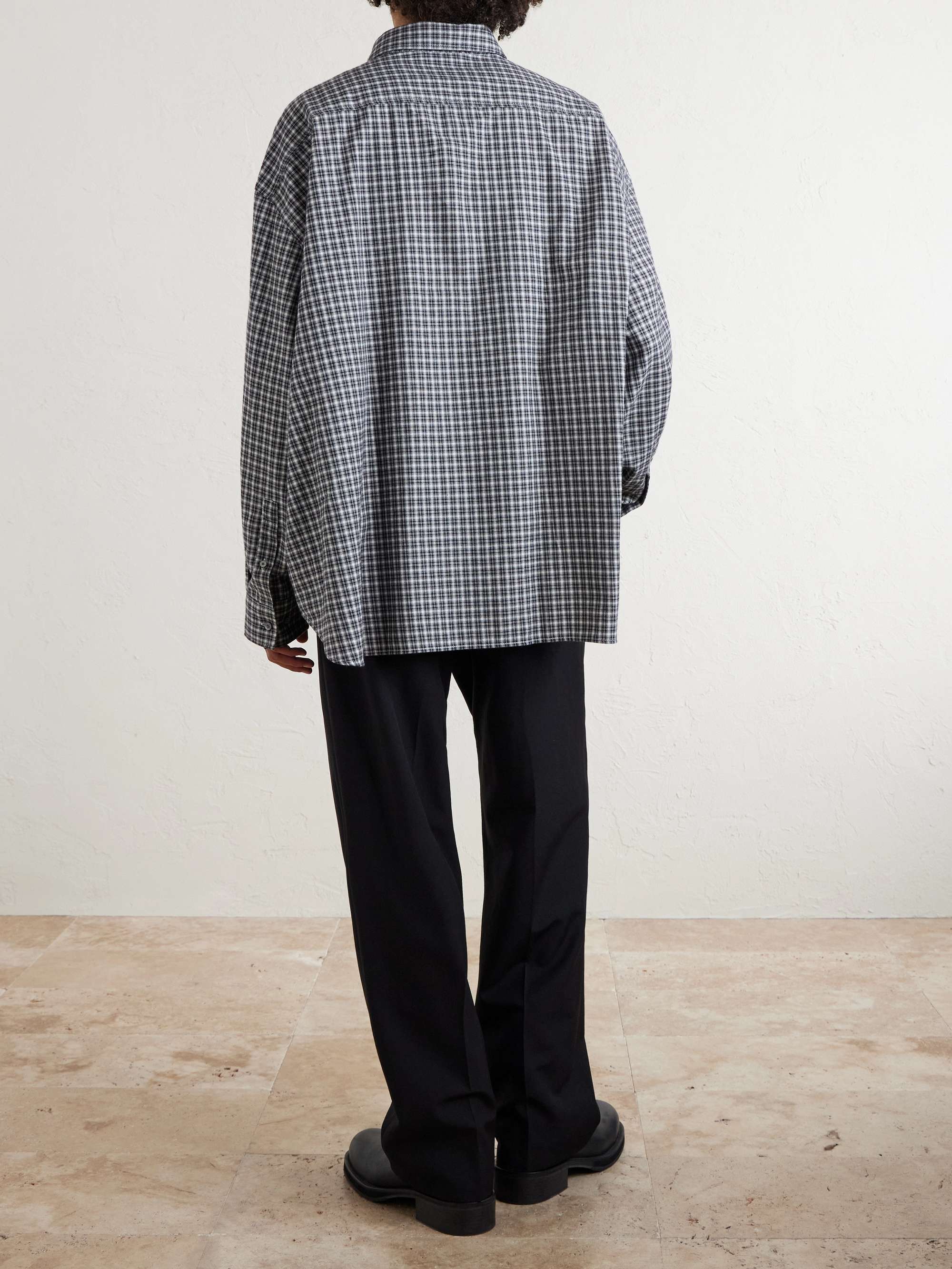 ACNE STUDIOS Checked Organic Cotton-Flannel Shirt for Men | MR PORTER