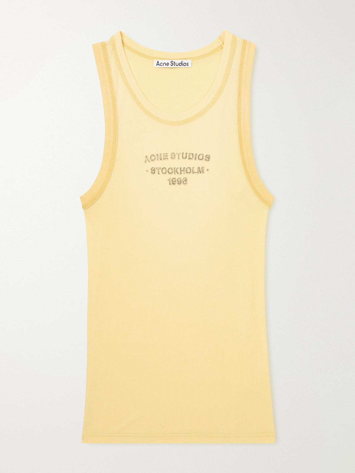 Acne Studios Eitch U Sunkissed Ribbed Jersey Tank Top - Men