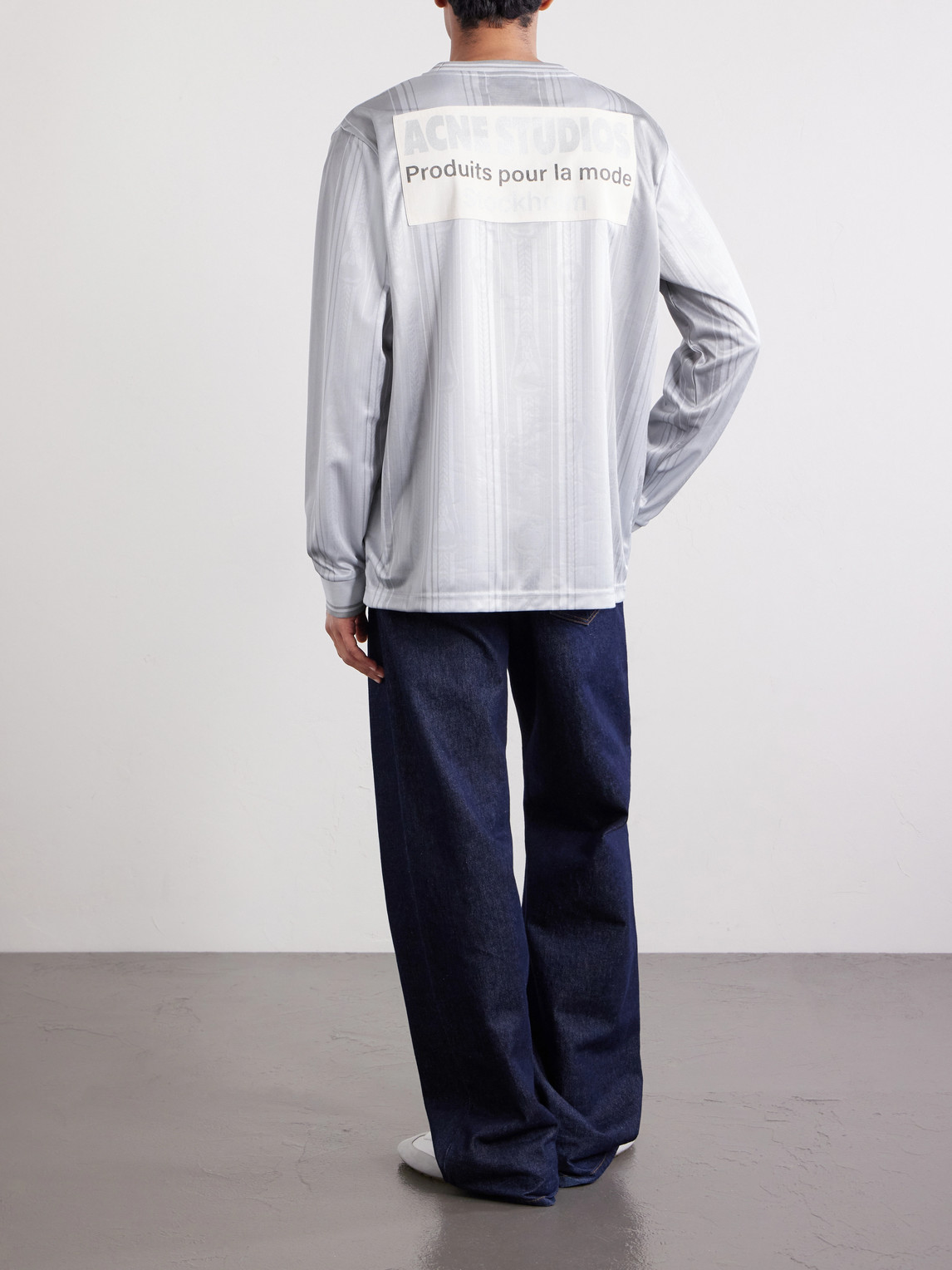 Acne Studios - Erwin Logo-detailed Jersey - Men - Gray - M 