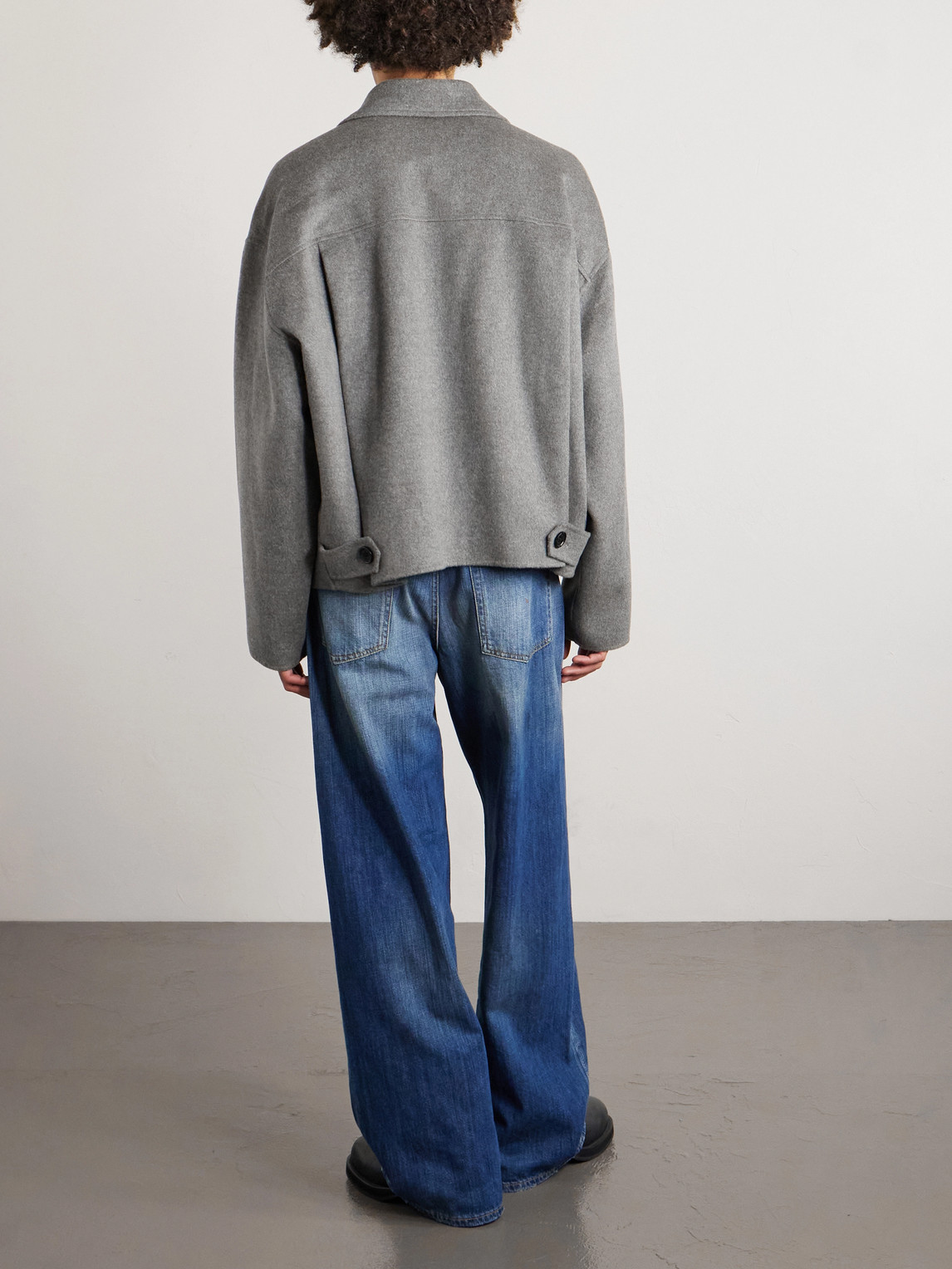 Straight-Leg Distressed Jeans