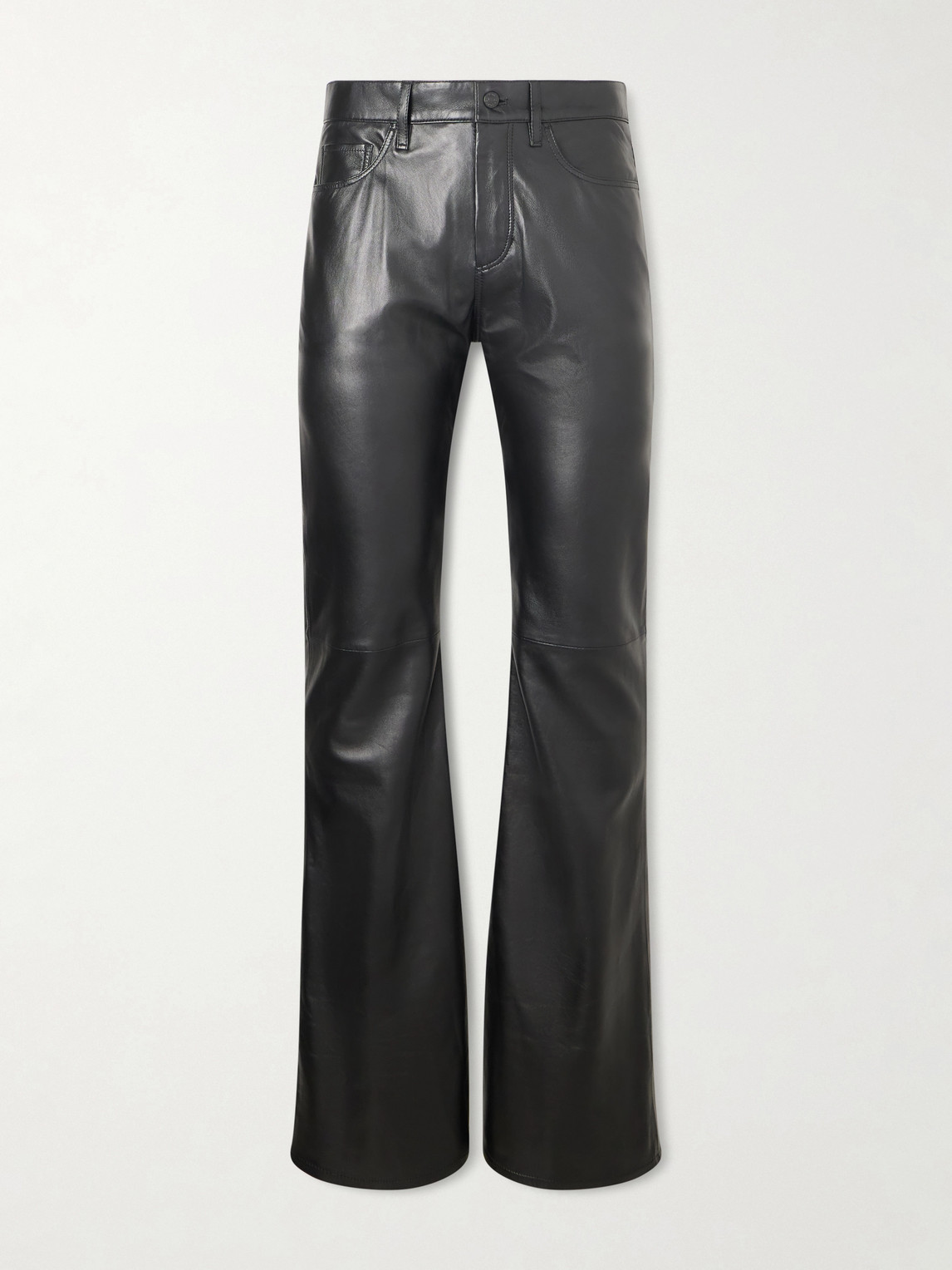 Acne Studios Flared Panelled Leather Trousers - Men