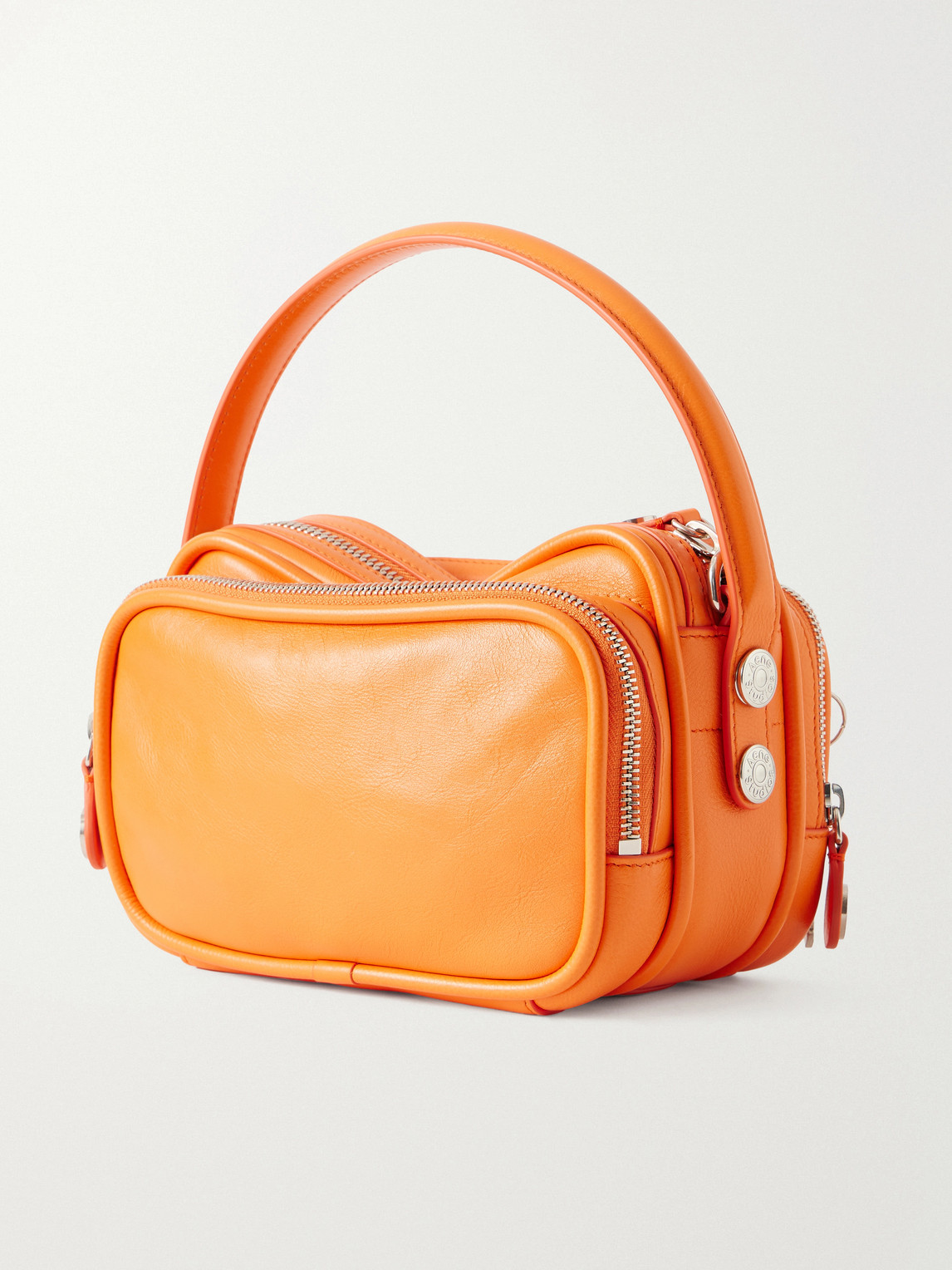  Acne Studios - Camero Embellished Textured-leather Messenger Bag - Men - Orange 