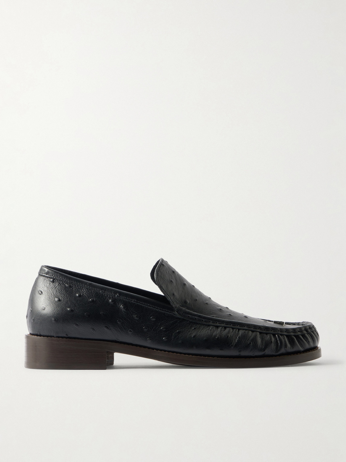 Acne Studios Boafer Embellished Leather Loafers In Black
