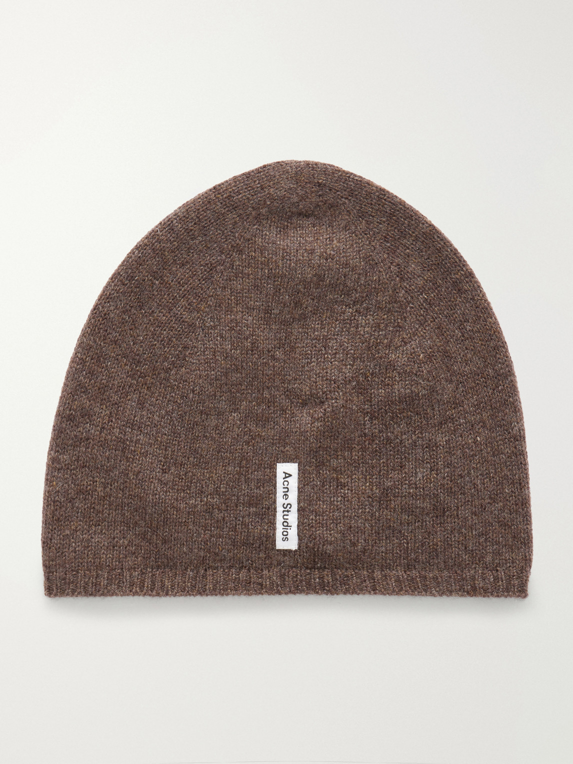 Acne Studios Kassia Logo-appliquéd Cashmere Beanie In Metallic