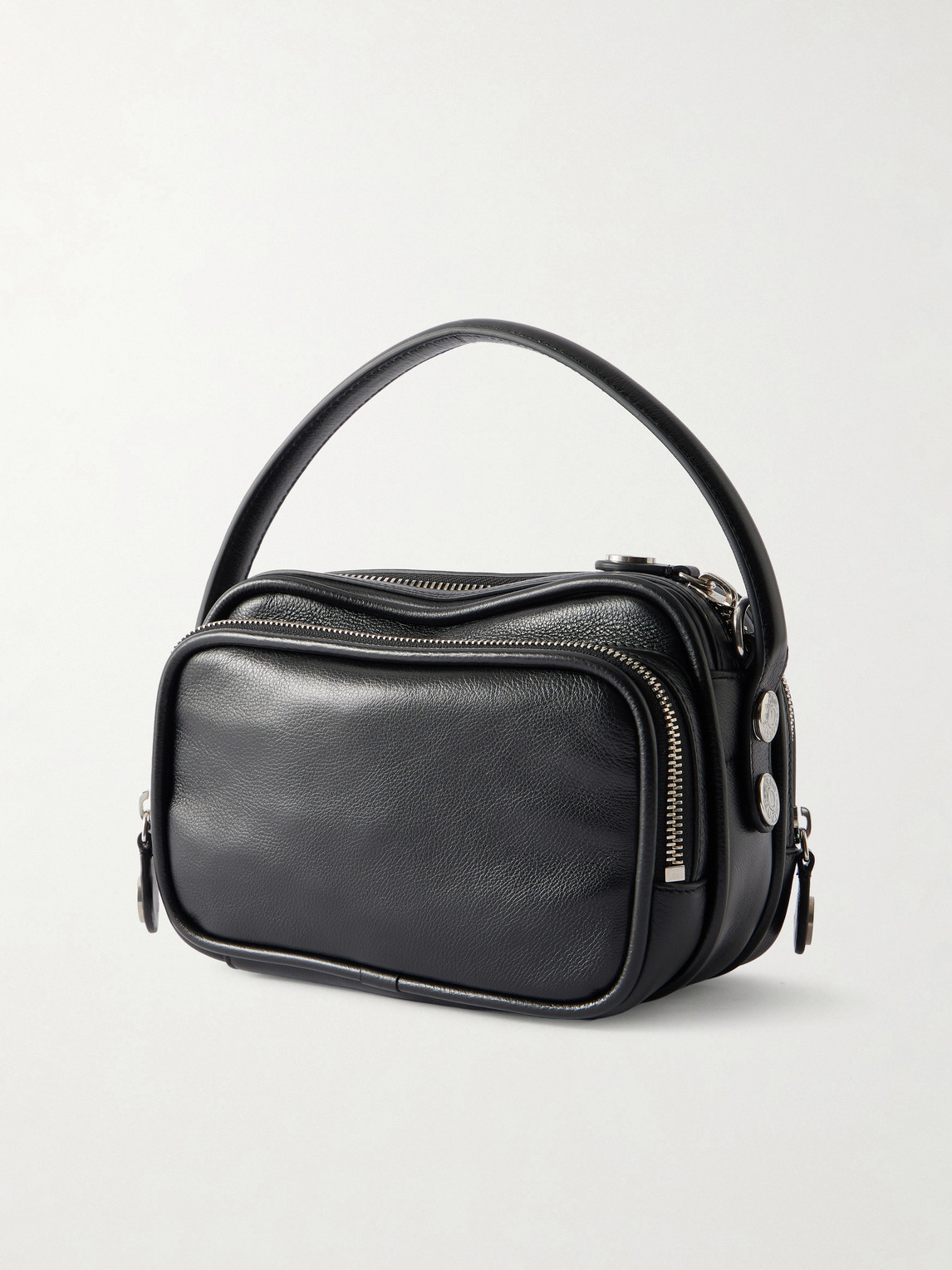  Acne Studios - Camero Embellished Textured-leather Messenger Bag - Men - Black 