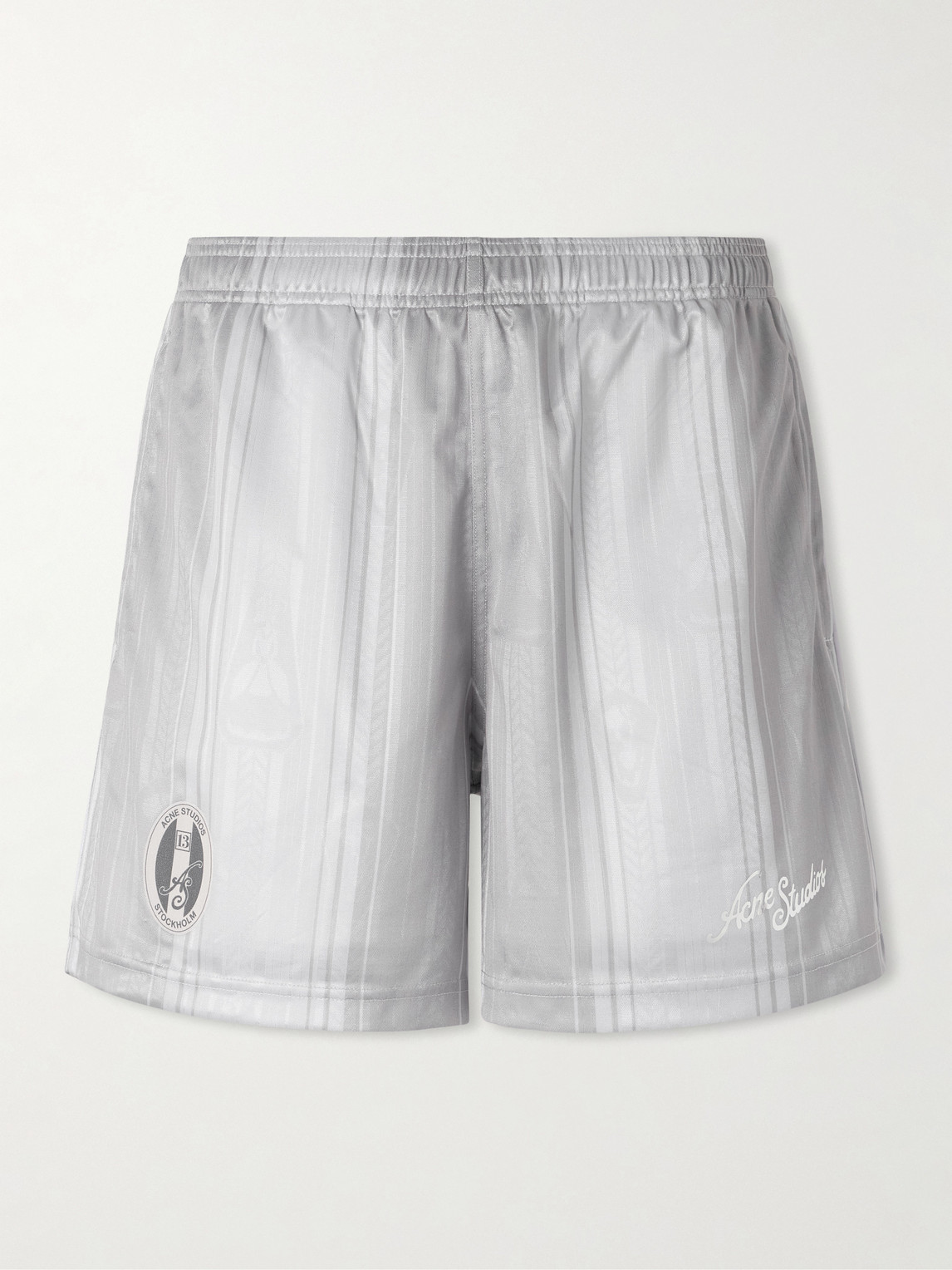 Acne Studios Ronso Sport Straight-Leg Logo-Print Jersey Shortsen