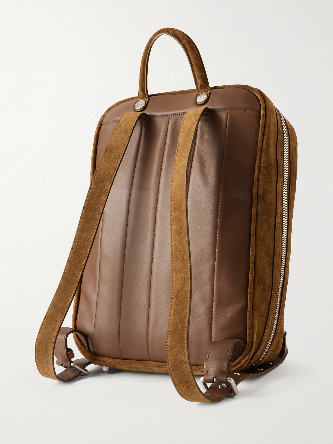  Acne Studios - Camero Gym Suede Backpack - Men - Brown 