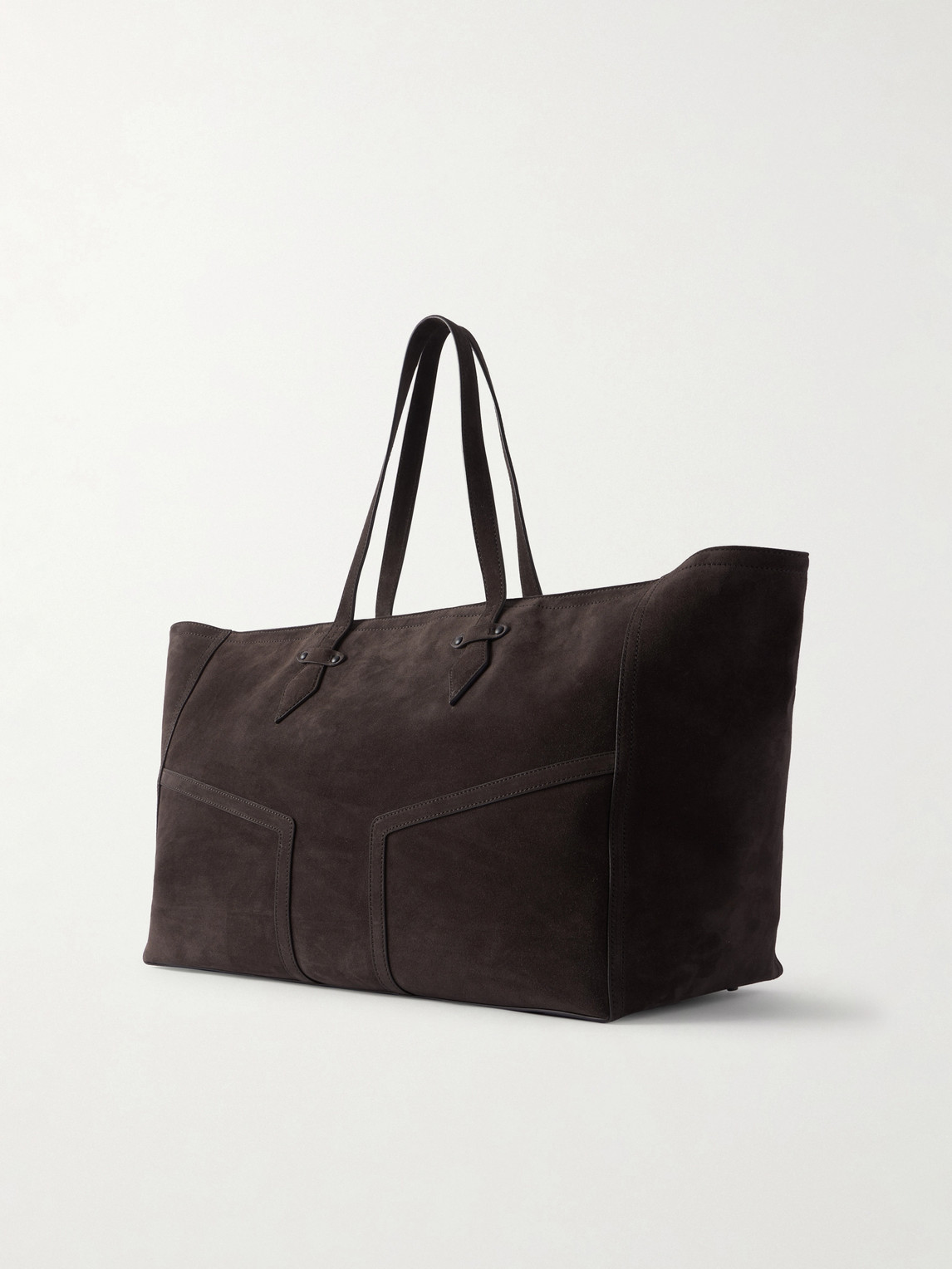 Metier Sergeant Suede Tote Bag In Brown