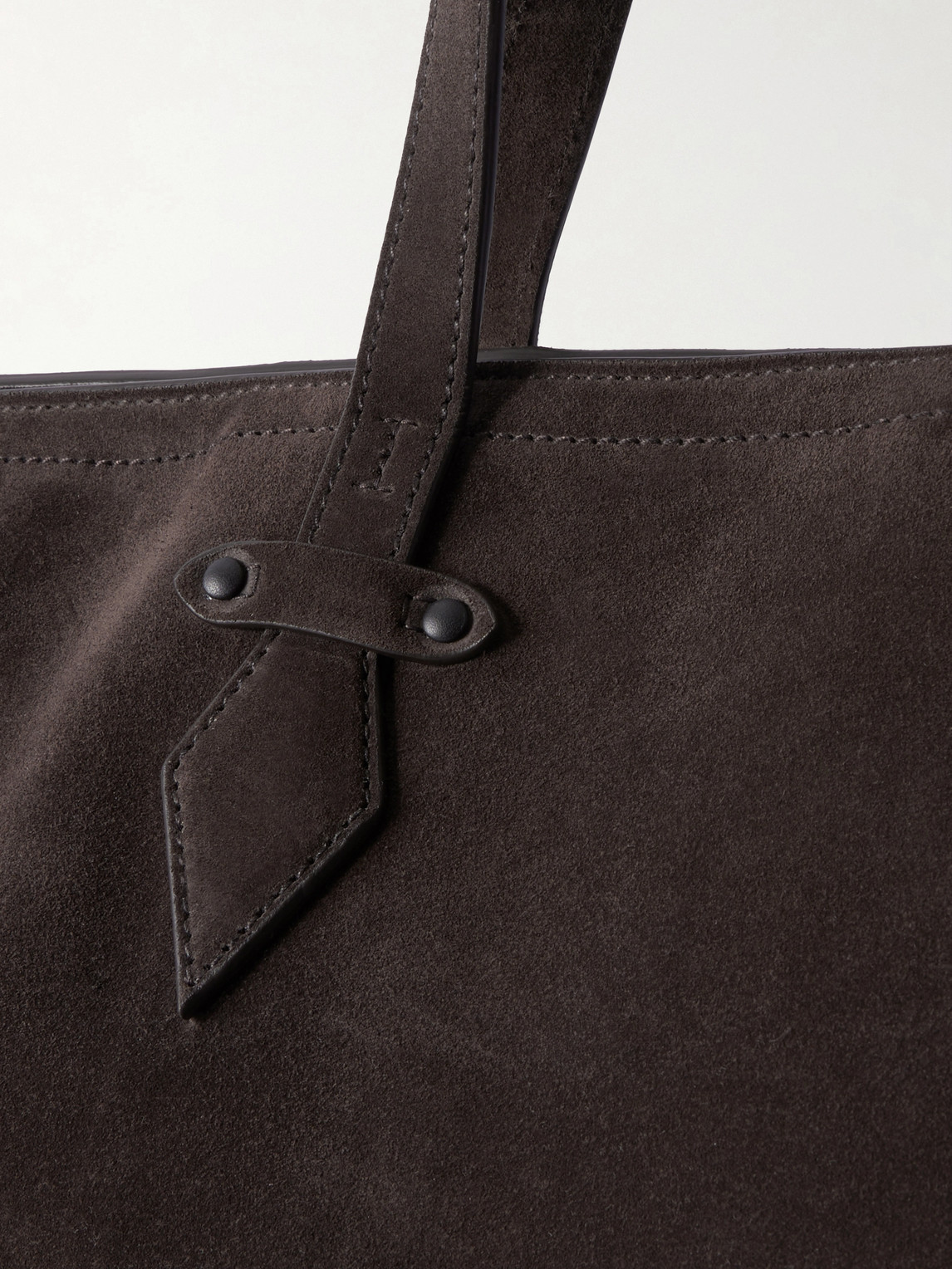 Metier Sergeant Suede Tote Bag In Brown