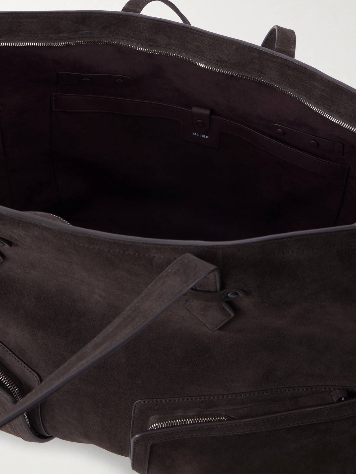 Metier Sergeant Suede Tote Bag In Brown