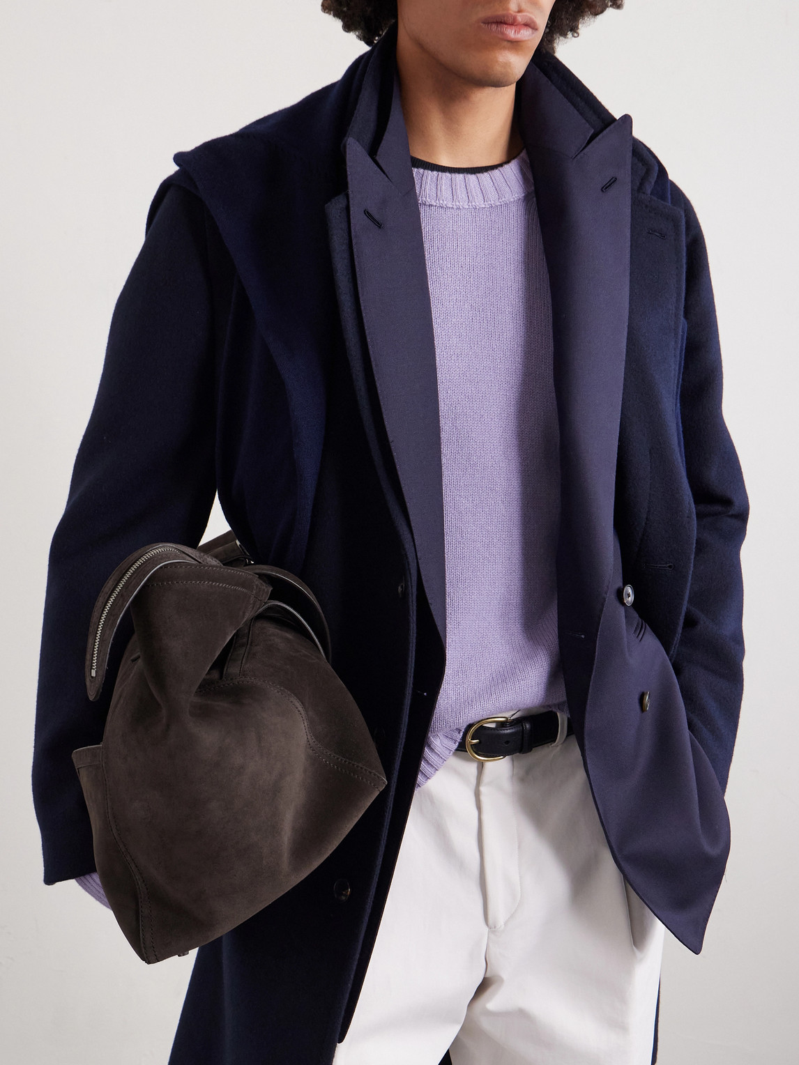 Metier Sergeant Suede Tote Bag In Brown