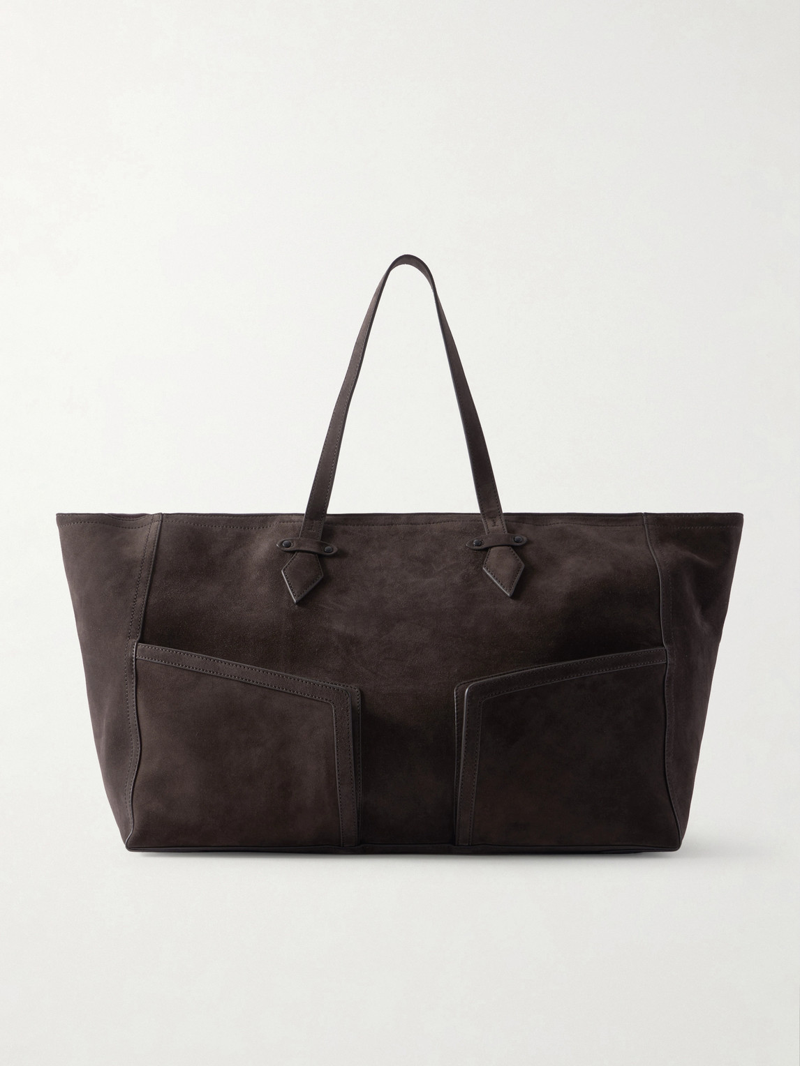 Metier Sergeant Suede Tote Bag In Brown