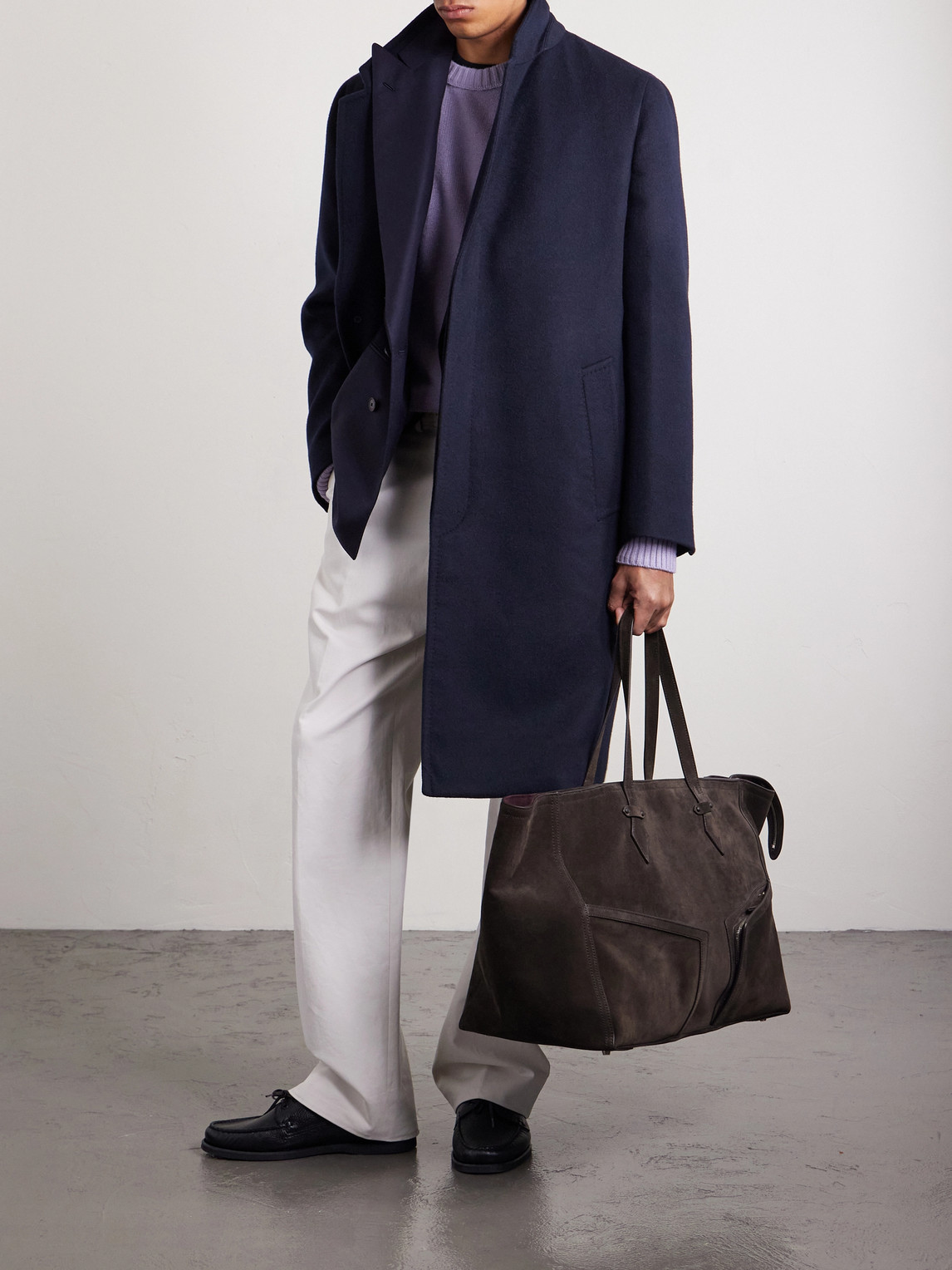 Metier Sergeant Suede Tote Bag In Brown