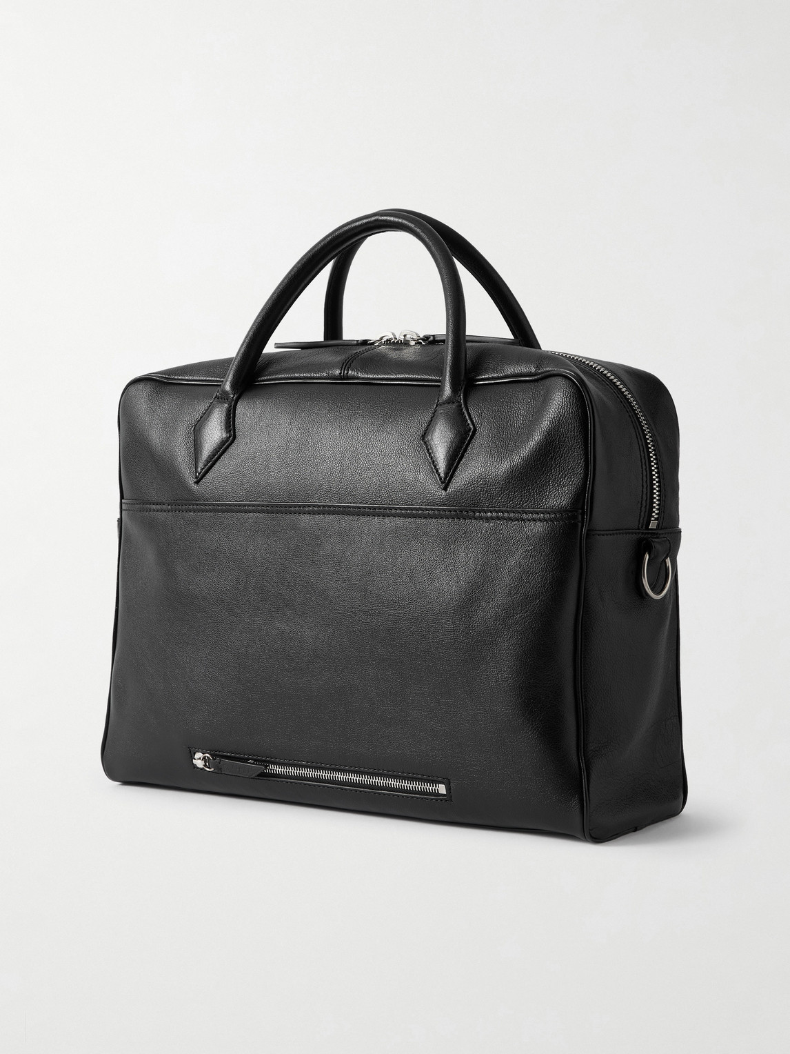 Metier Closer All Day Leather Briefcase In Black