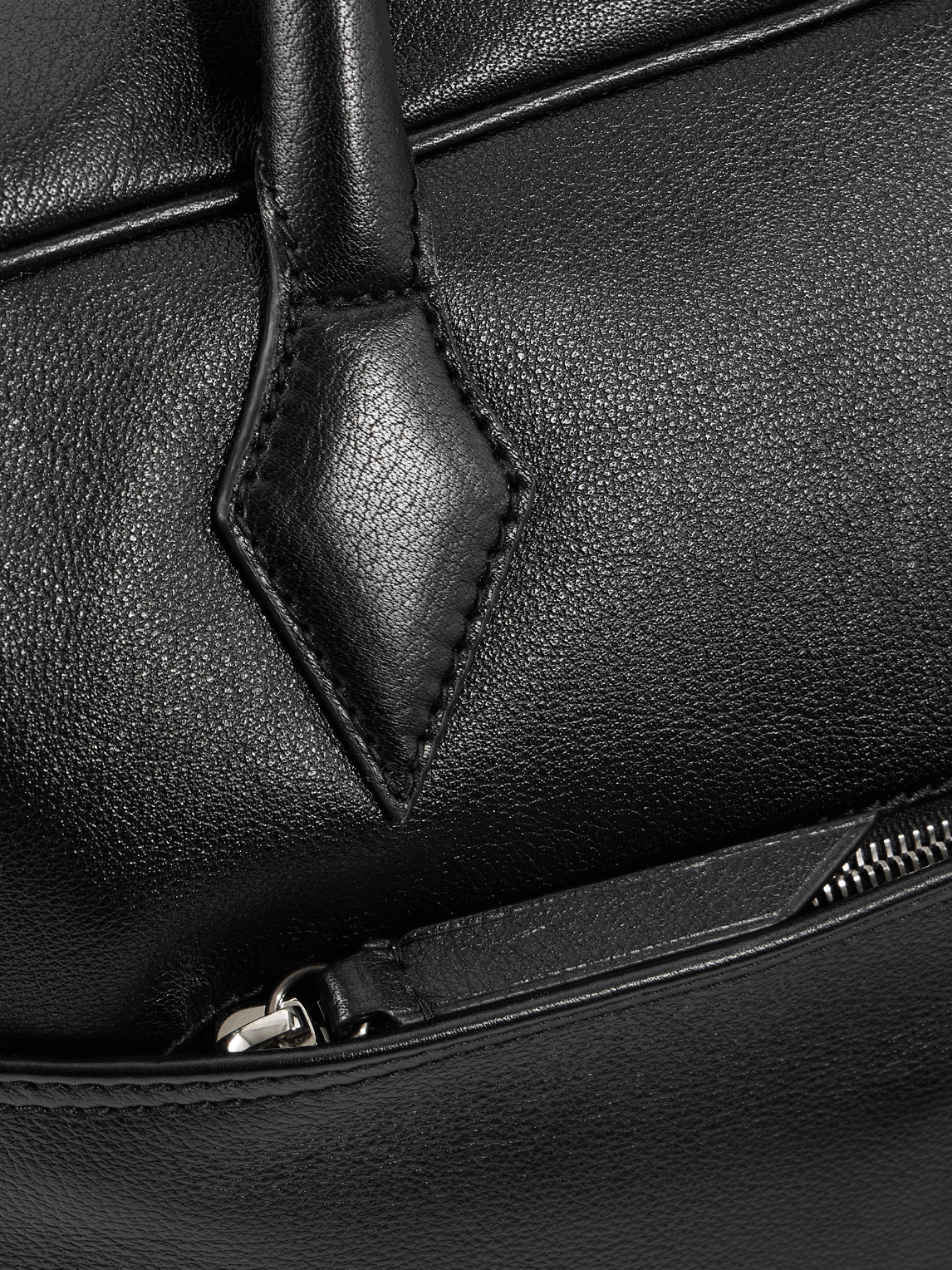 Metier Closer All Day Leather Briefcase In Black