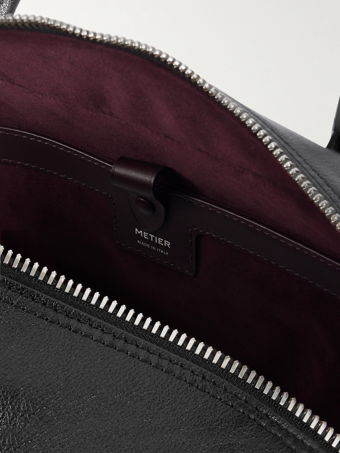 Metier Closer All Day Leather Briefcase In Black