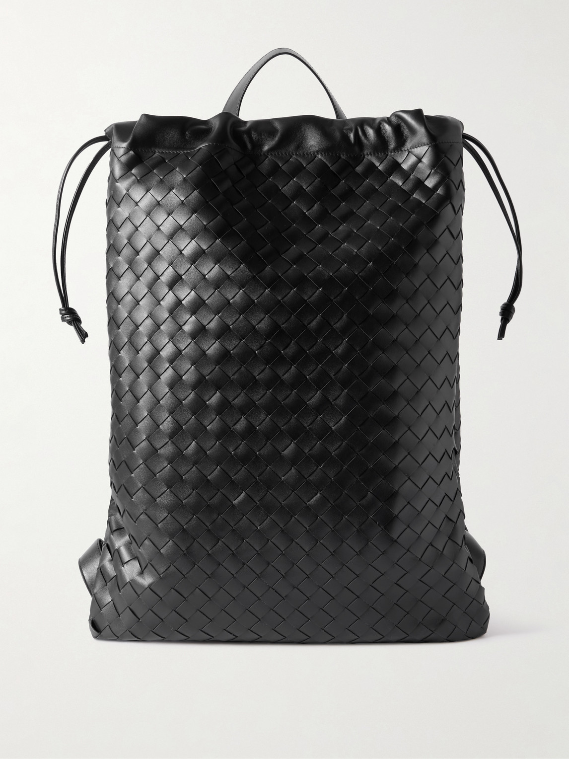 Bottega Veneta Trail Intrecciato Leather Drawstring Backpack - Men