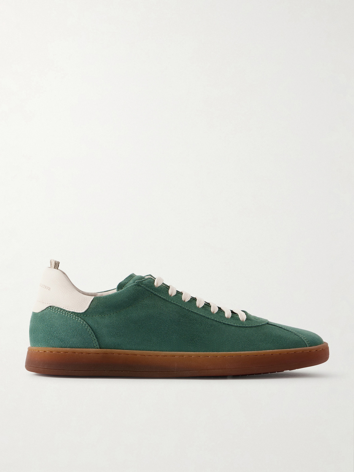 Officine Creative – Halo 001 Leather-Trimmed Suede Sneakers