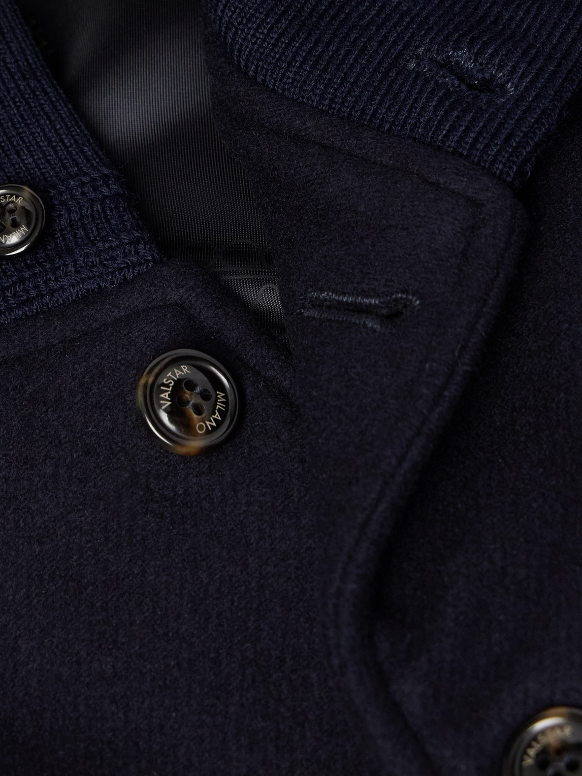 Valstar Virgin Wool Bomber Jacket In Blue