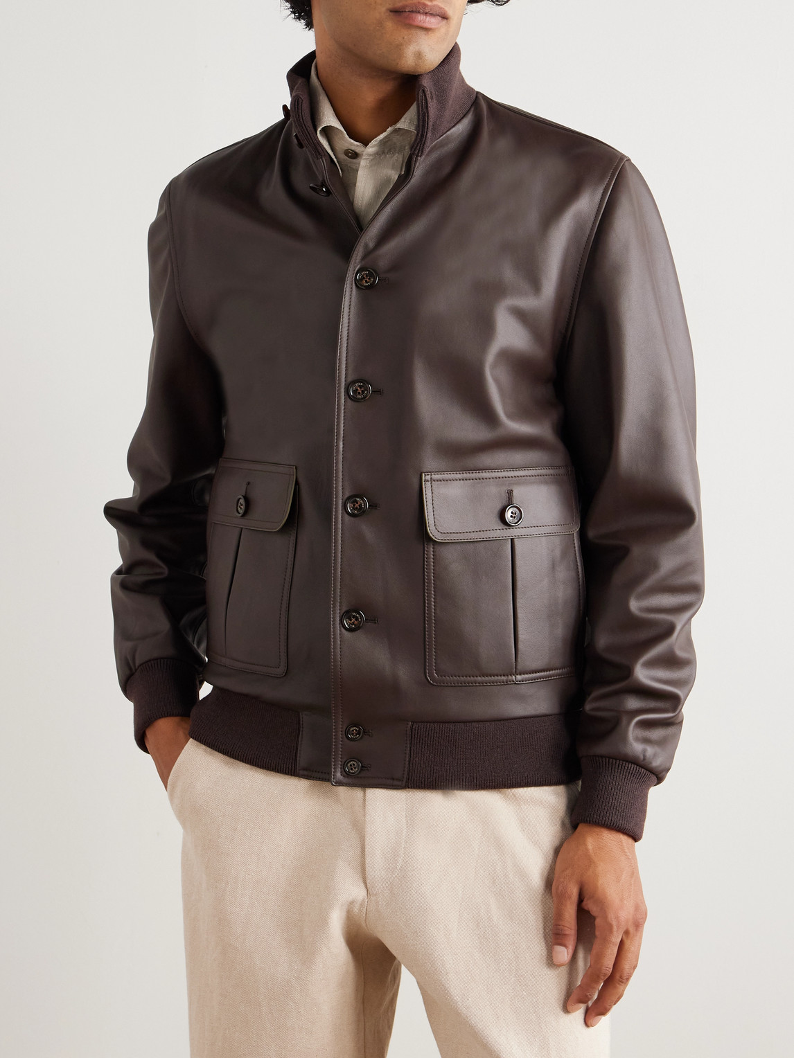 Valstar Ino Leather Jacket In Brown