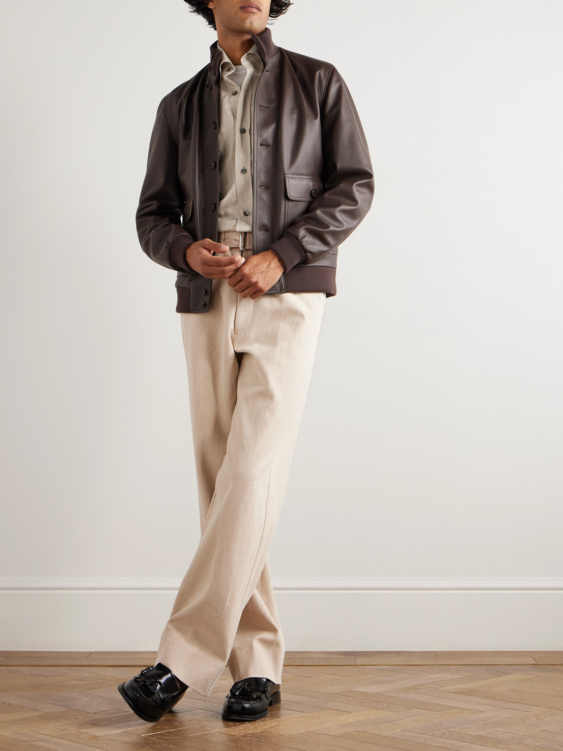 Valstar Ino Leather Jacket In Brown