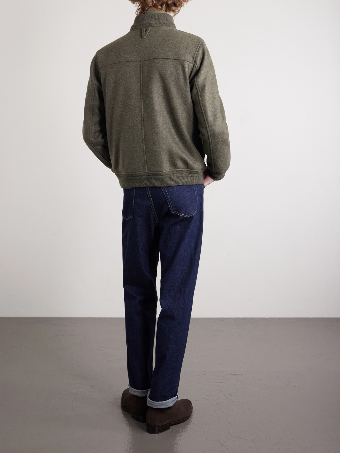  Valstar - Valstarino Wool-blend Jacket With Detachable Shell Gilet - Men - Green - It 52 