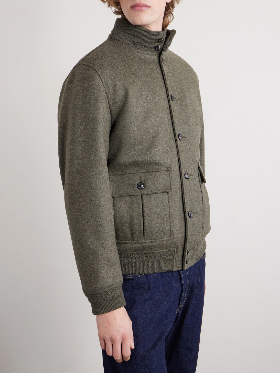  Valstar - Valstarino Wool-blend Jacket With Detachable Shell Gilet - Men - Green - It 52 