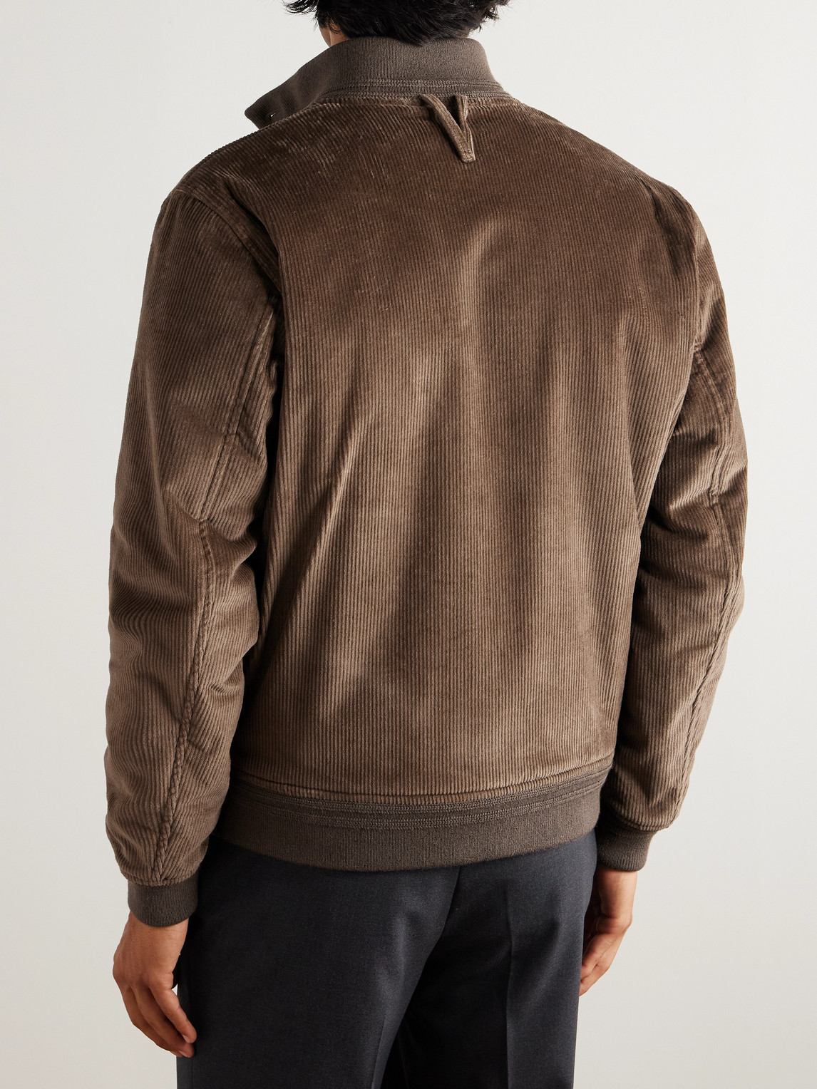 Valstar Ino Cotton-blend Corduroy Padded Jacket In Brown