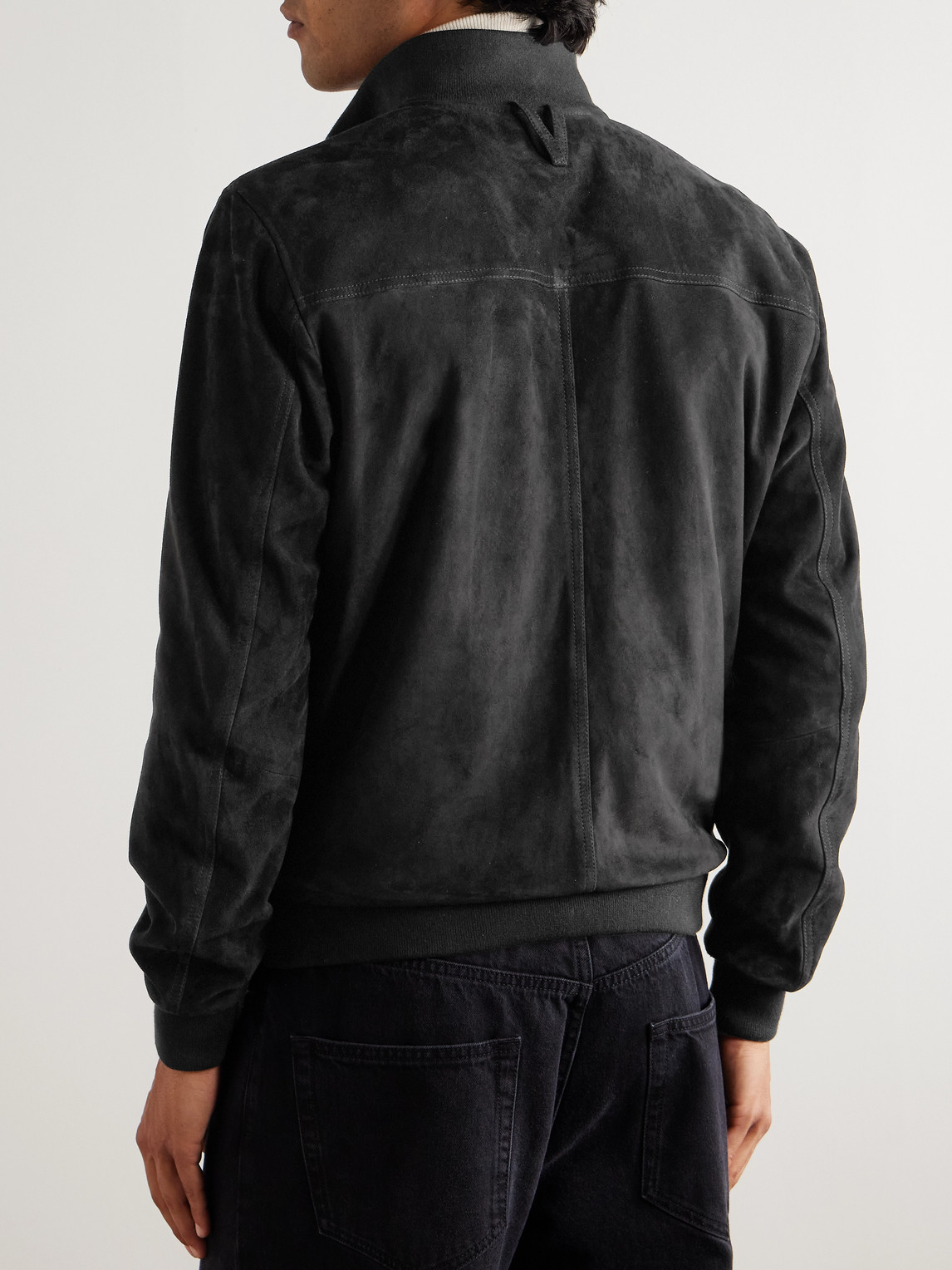 Valstar Ino Reversible Suede And Shell Jacket In Black