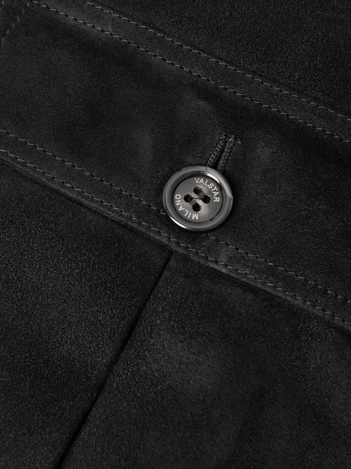 Valstar Ino Reversible Suede And Shell Jacket In Black