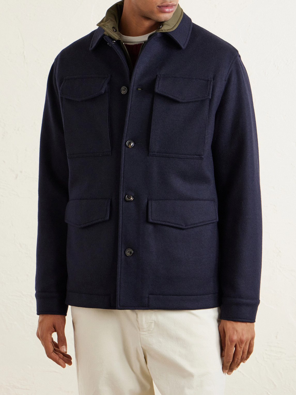  Valstar - Demetry Wool-blend Field Jacket With Detachable Shell Gilet - Men - Black - It 52 