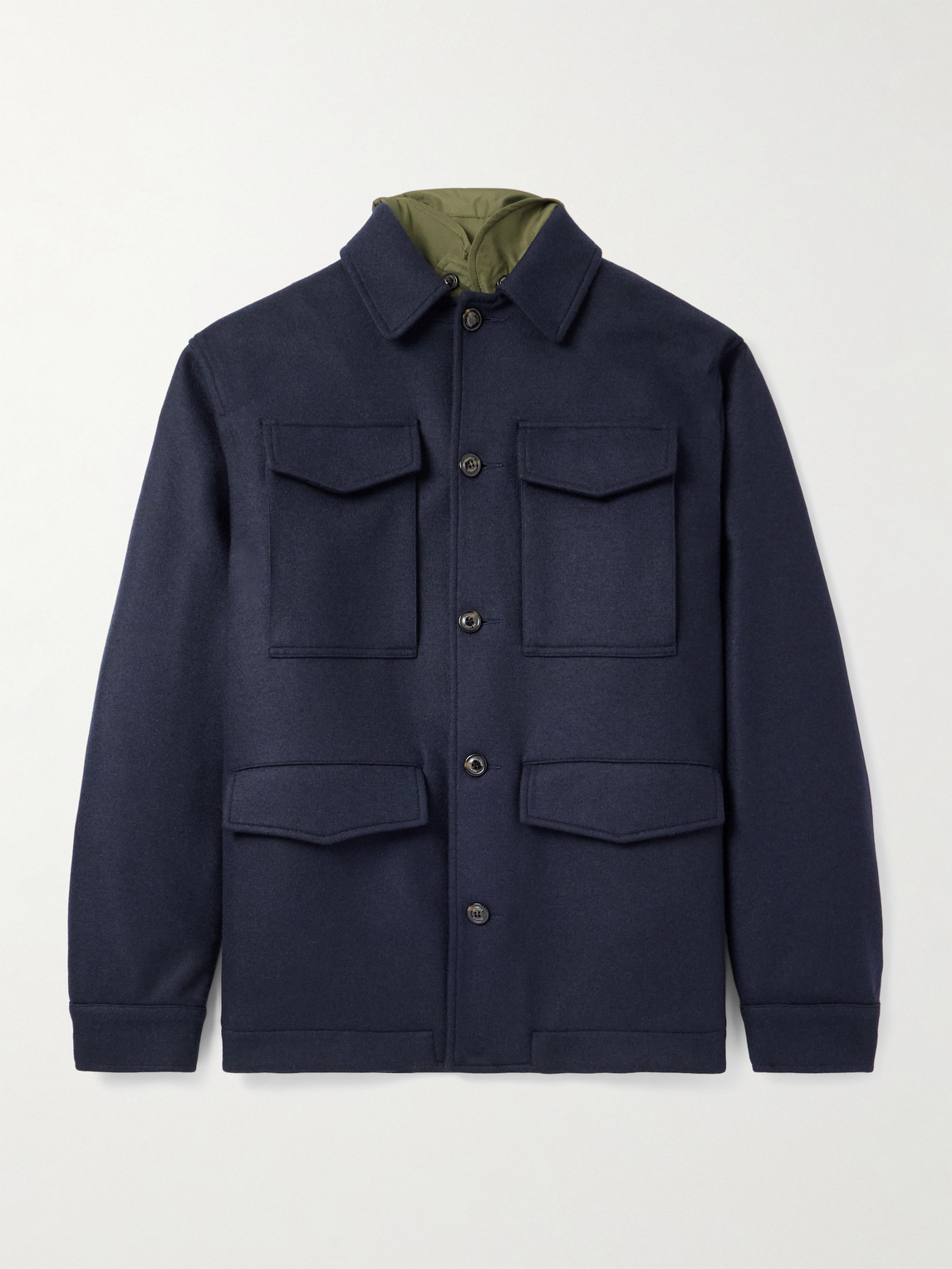 Valstar Demetry Wool-Blend Field Jacket with Detachable Shell Gilet IT 54