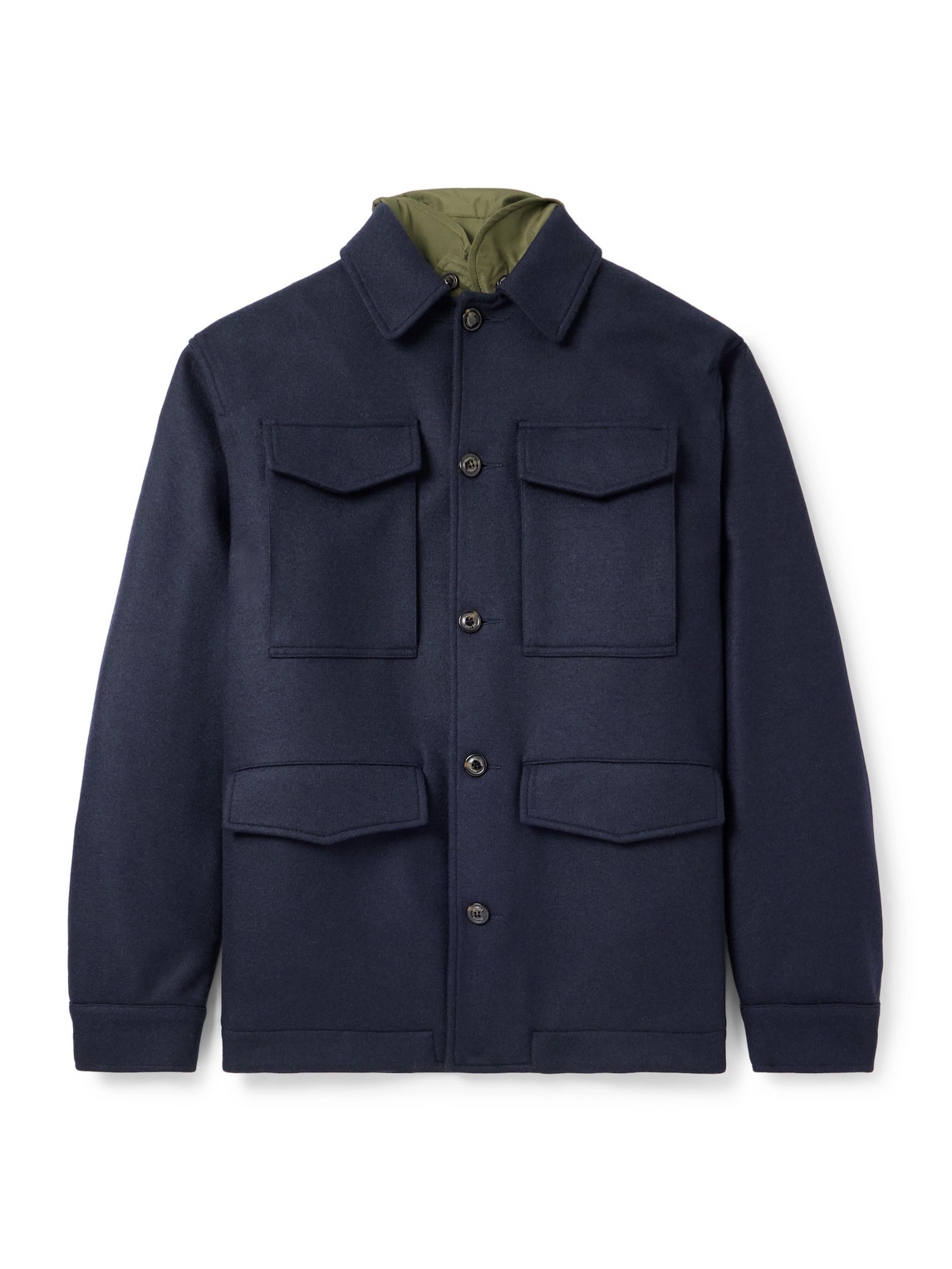 Valstar Demetry Wool-Blend Field Jacket with Detachable Shell Gilet IT 50