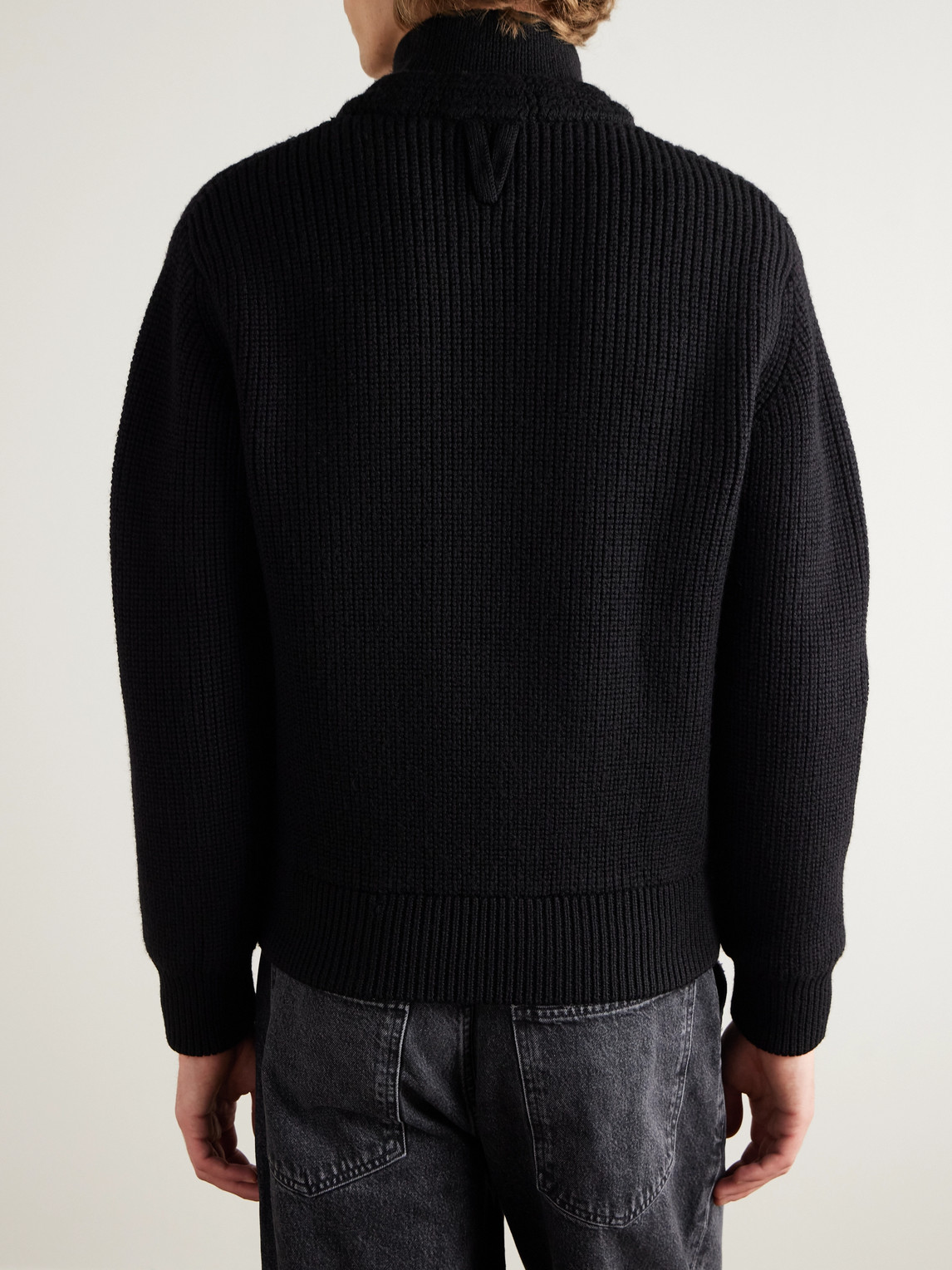  Valstar - Wool Zip-up Sweater - Men - Black - It 44 