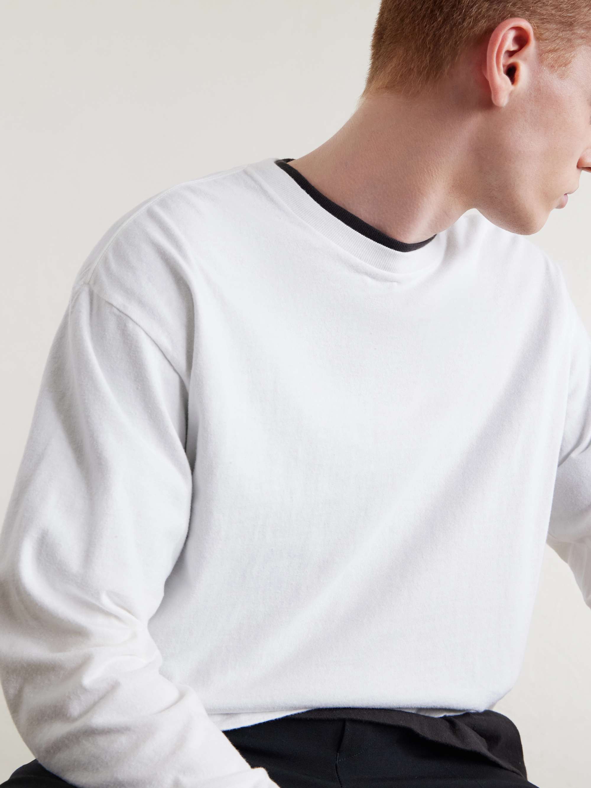 AURALEE Organic Cotton-Jersey T-Shirt for Men | MR PORTER