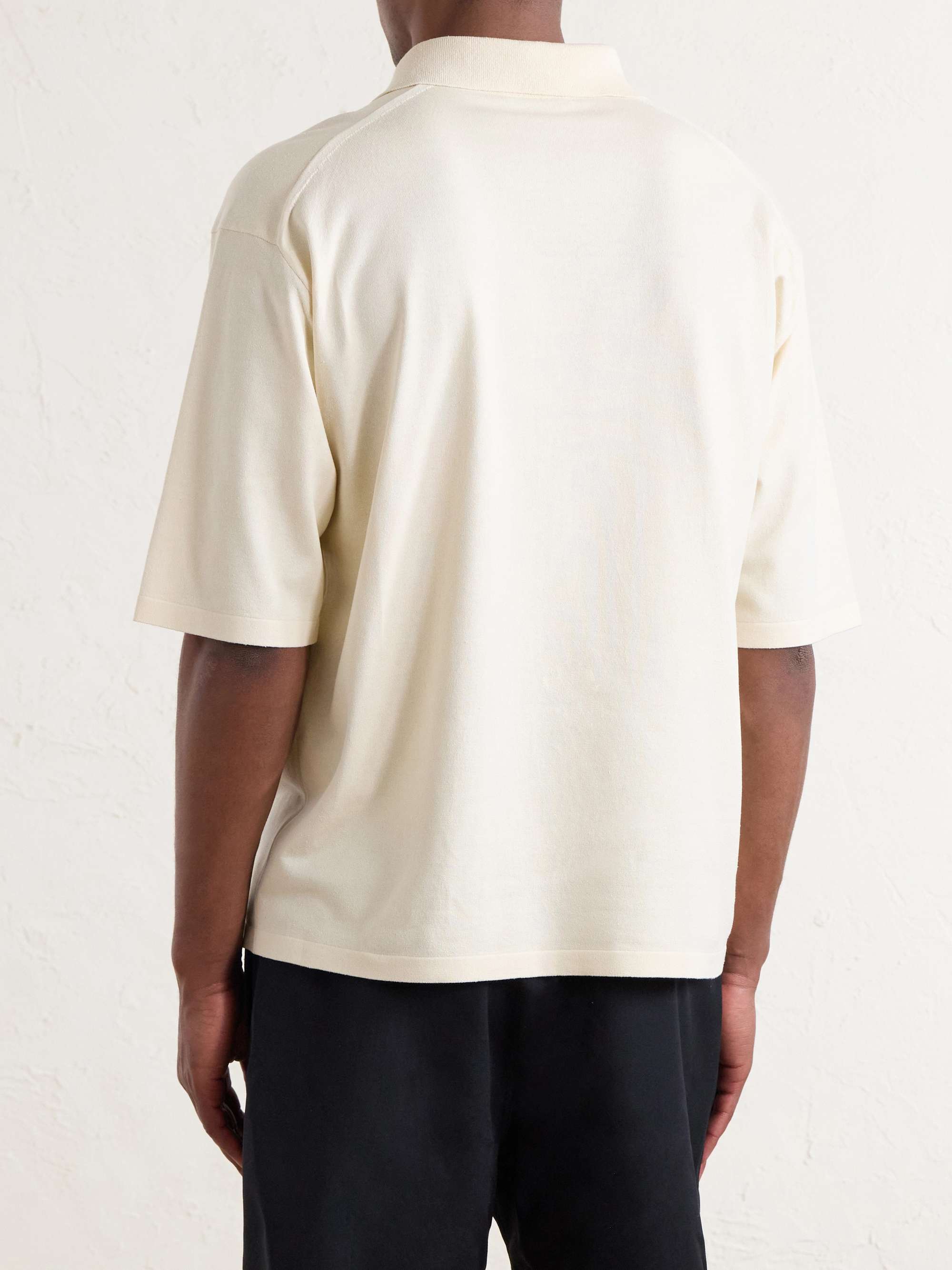 AURALEE Knitted Silk Polo Shirt for Men | MR PORTER