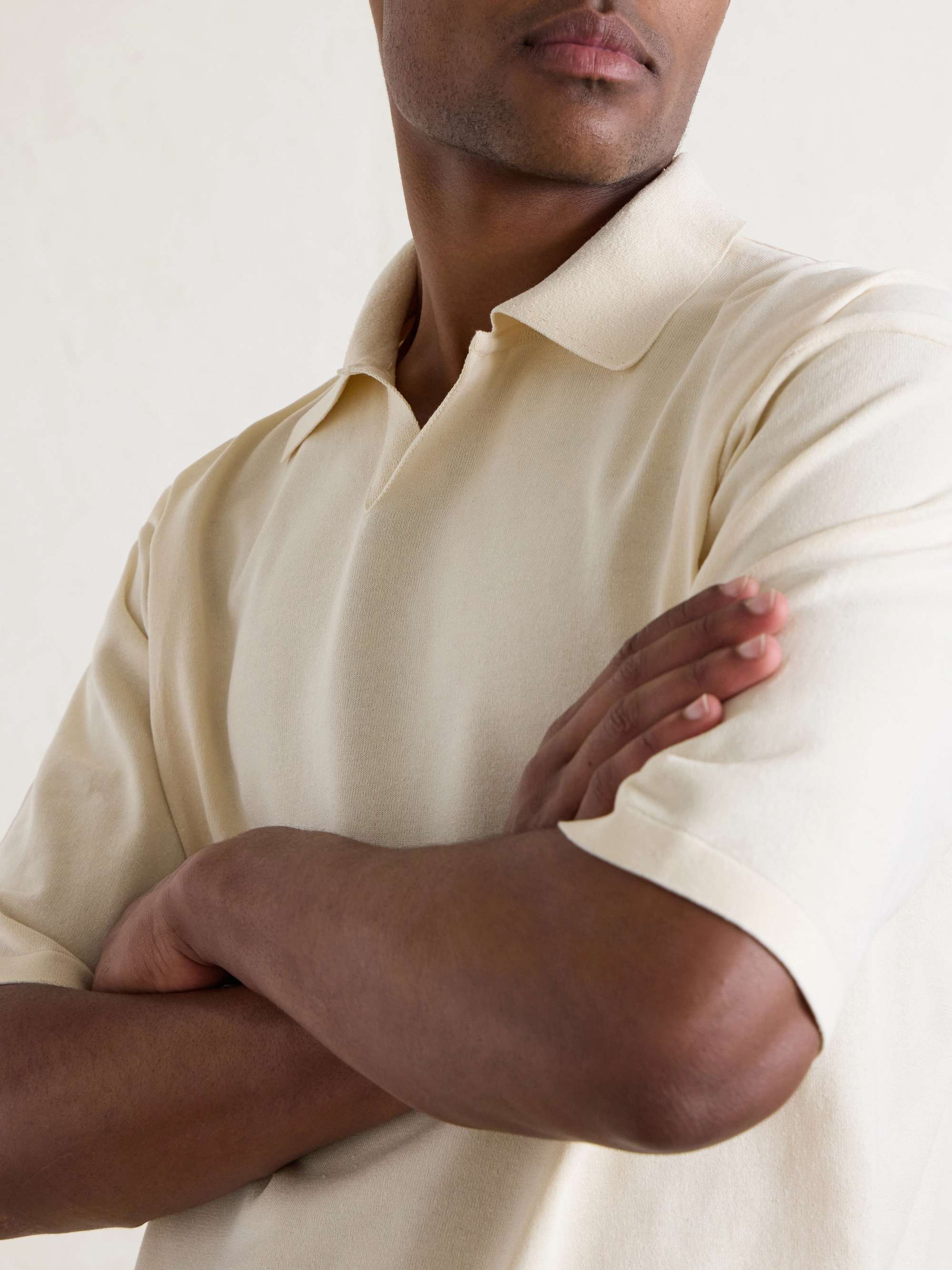 AURALEE Knitted Silk Polo Shirt for Men | MR PORTER AURALEE Knitted Silk Polo Shirt for Men | MR PORTER