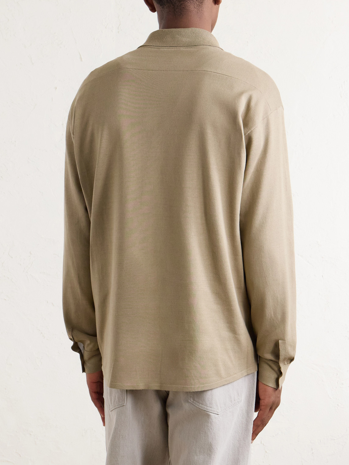  Auralee - Knitted Silk Shirt - Men - Neutrals - 4 