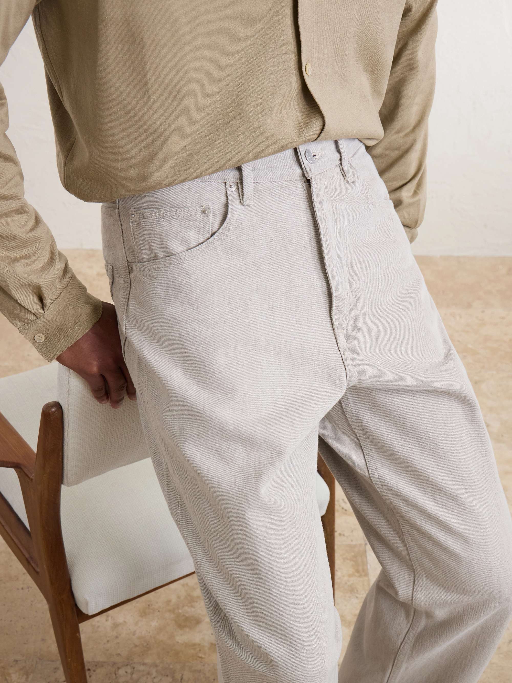 AURALEE Wide-Leg Twist Brown Cotton Jeans for Men | MR PORTER