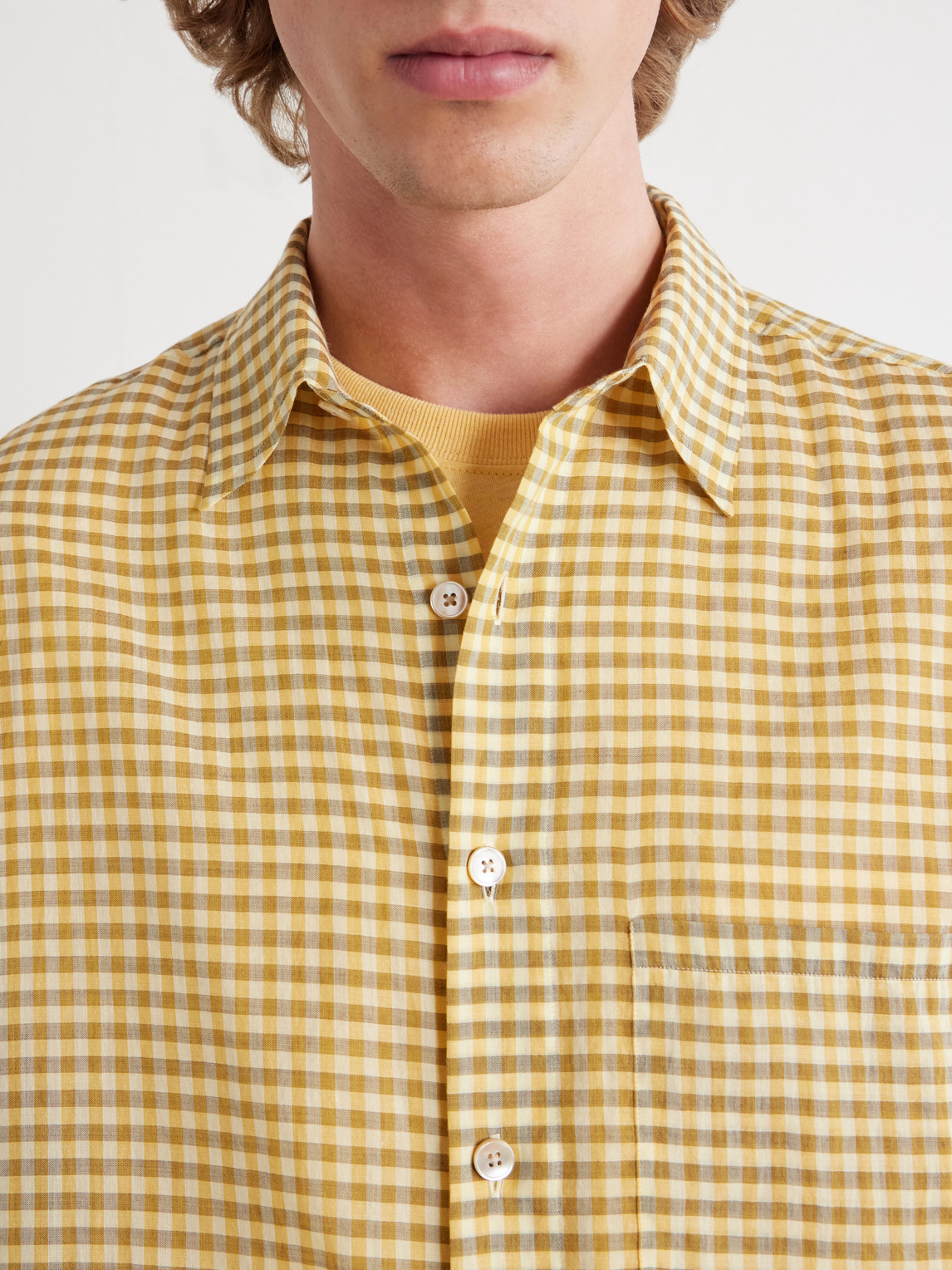 Cotton-Poplin Shirt Checked