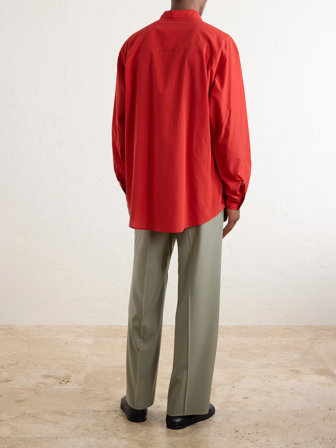  Auralee - Cotton-poplin Shirt - Men - Red - 3 