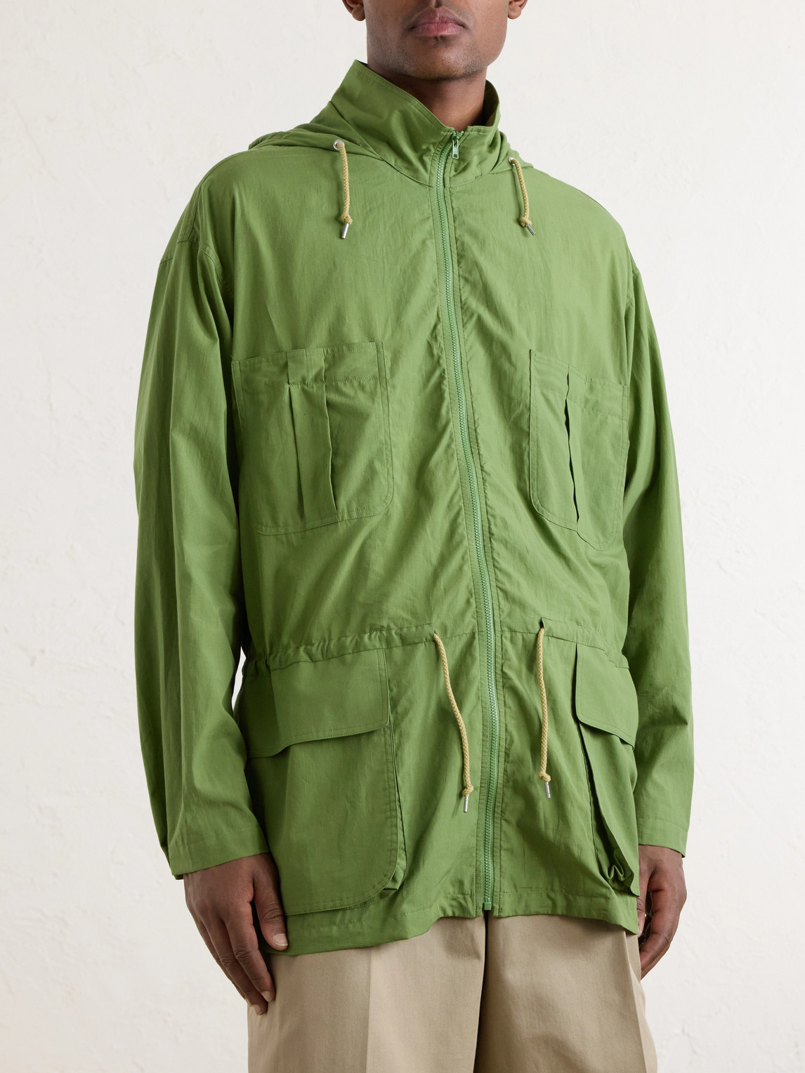  Auralee - Cotton-poplin Blouson - Men - Green - 3 