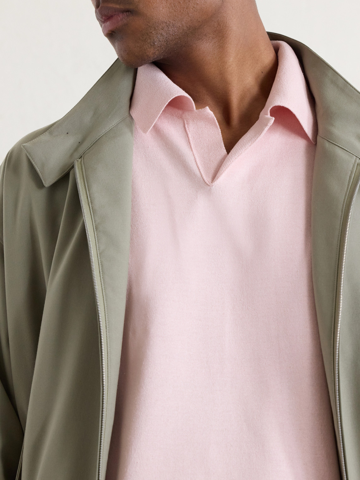 Knitted Silk Polo Shirt