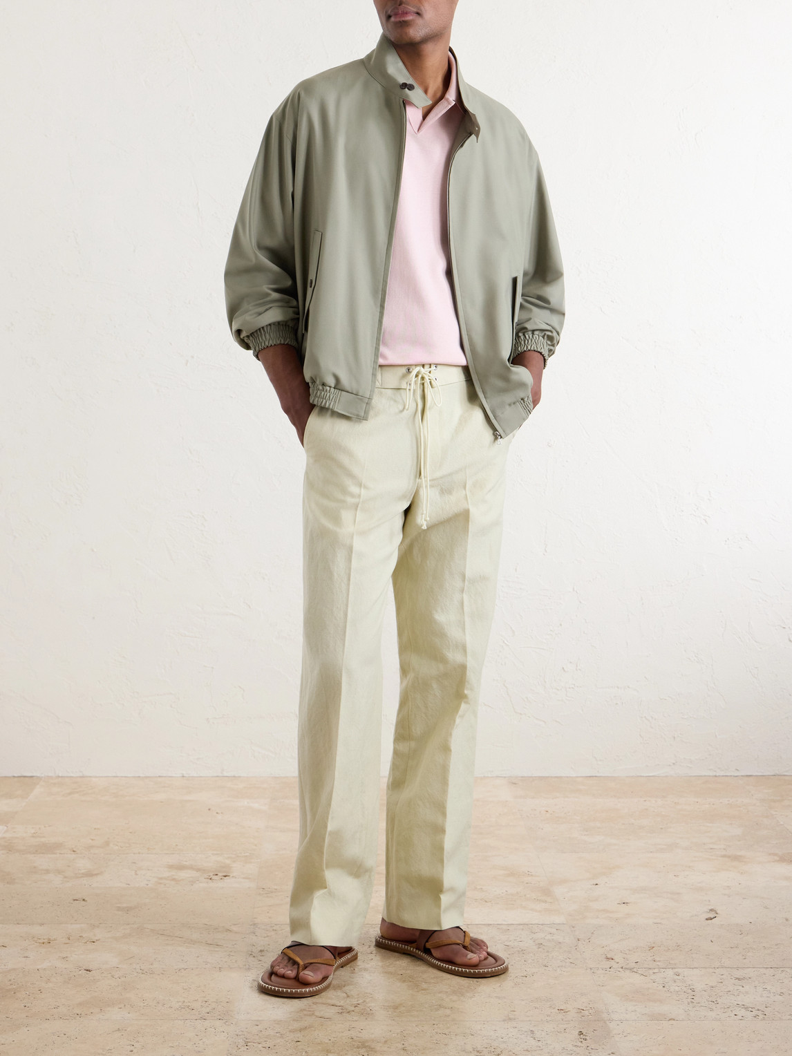 Knitted Silk Polo Shirt