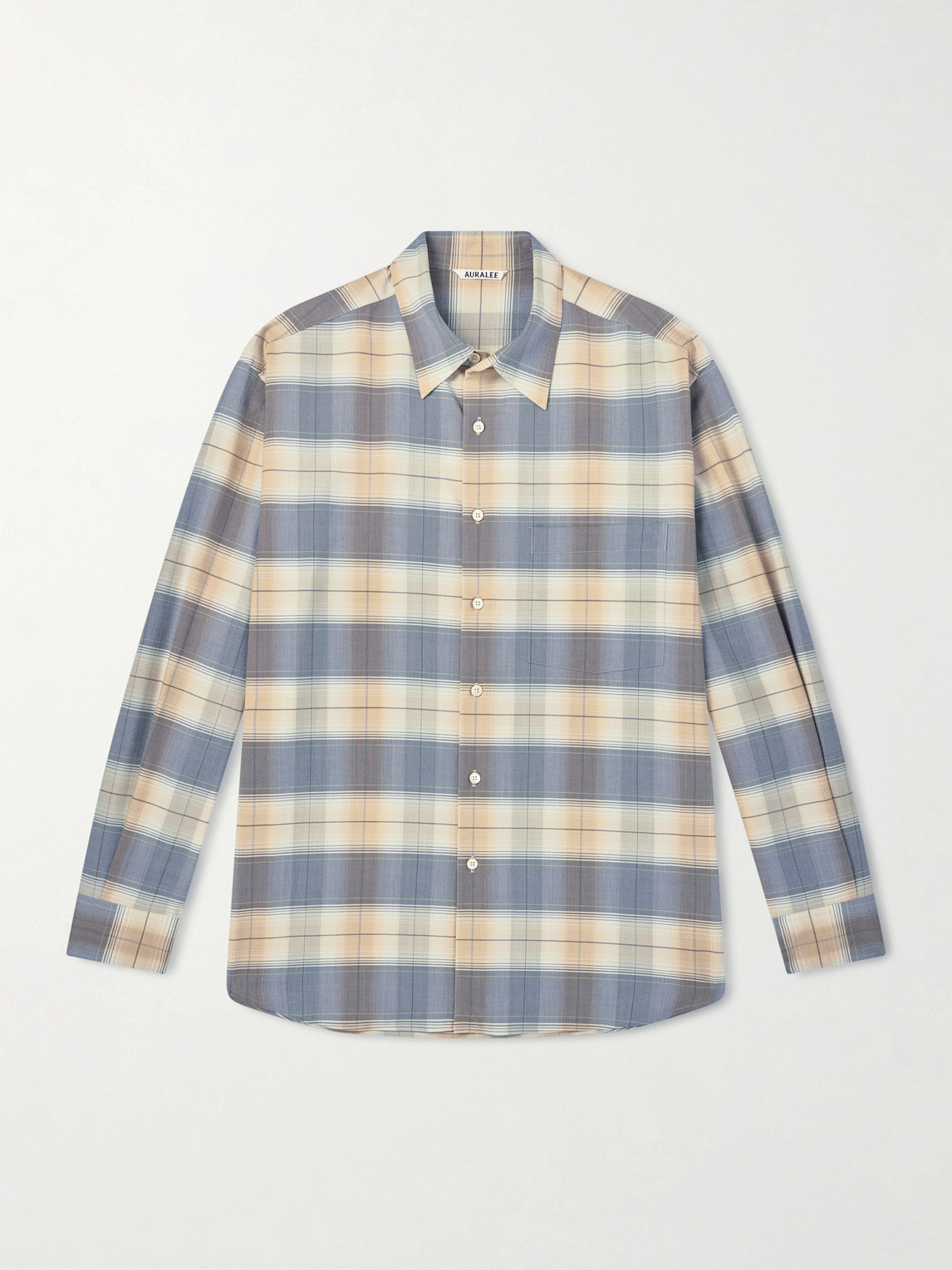 Auralee Checked Wool-Poplin Shirt - Men