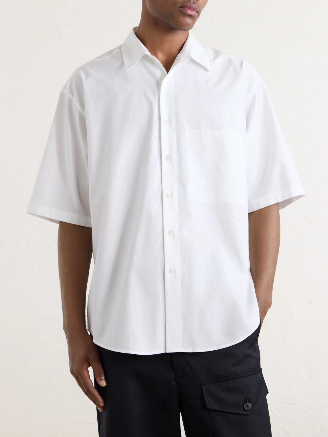  Auralee - Cotton-poplin Shirt - Men - White - 3 