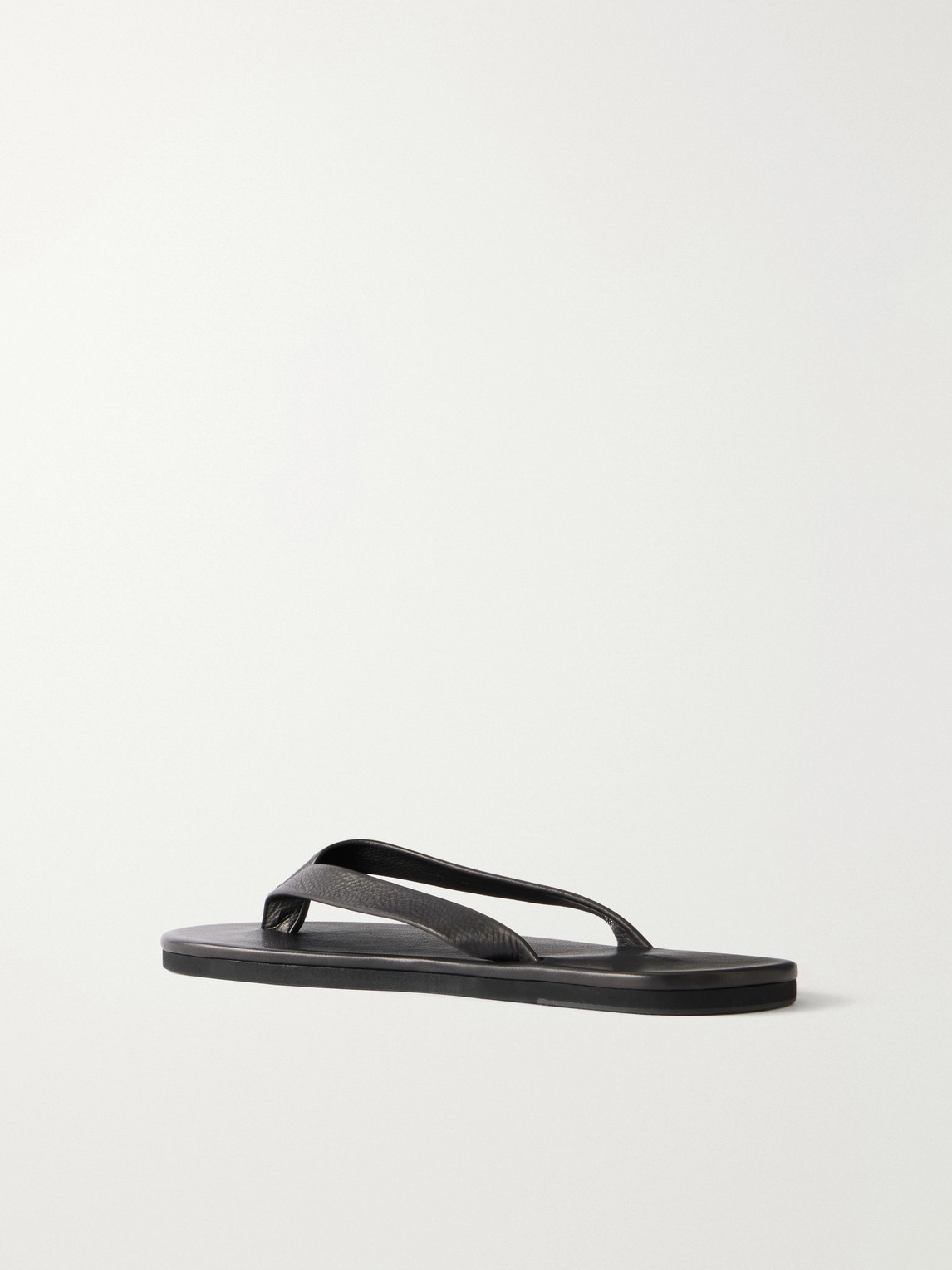  Auralee - Leather Flip-flops - Men - Black - Us 7 
