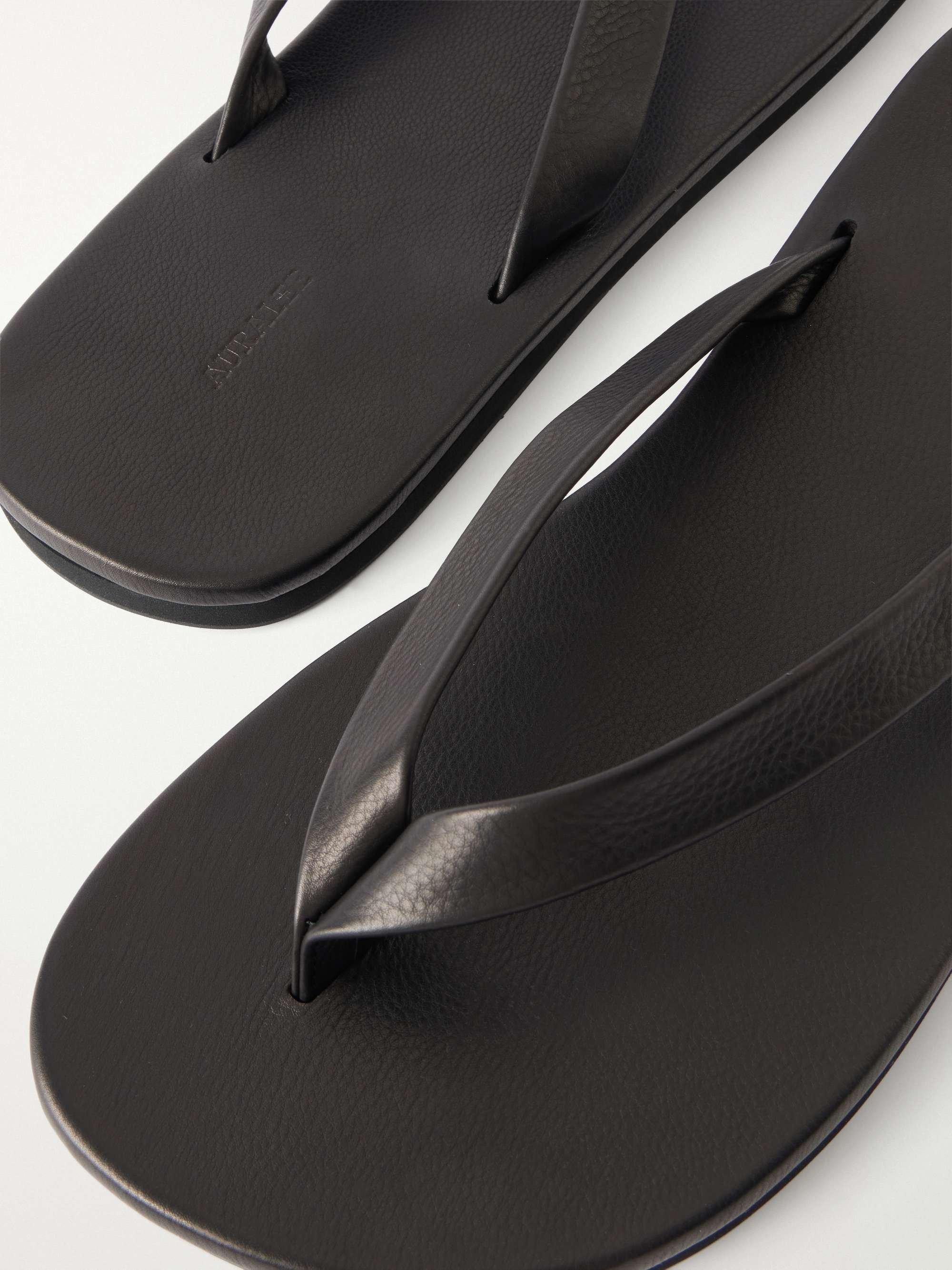 AURALEE Leather Flip-Flops for Men | MR PORTER