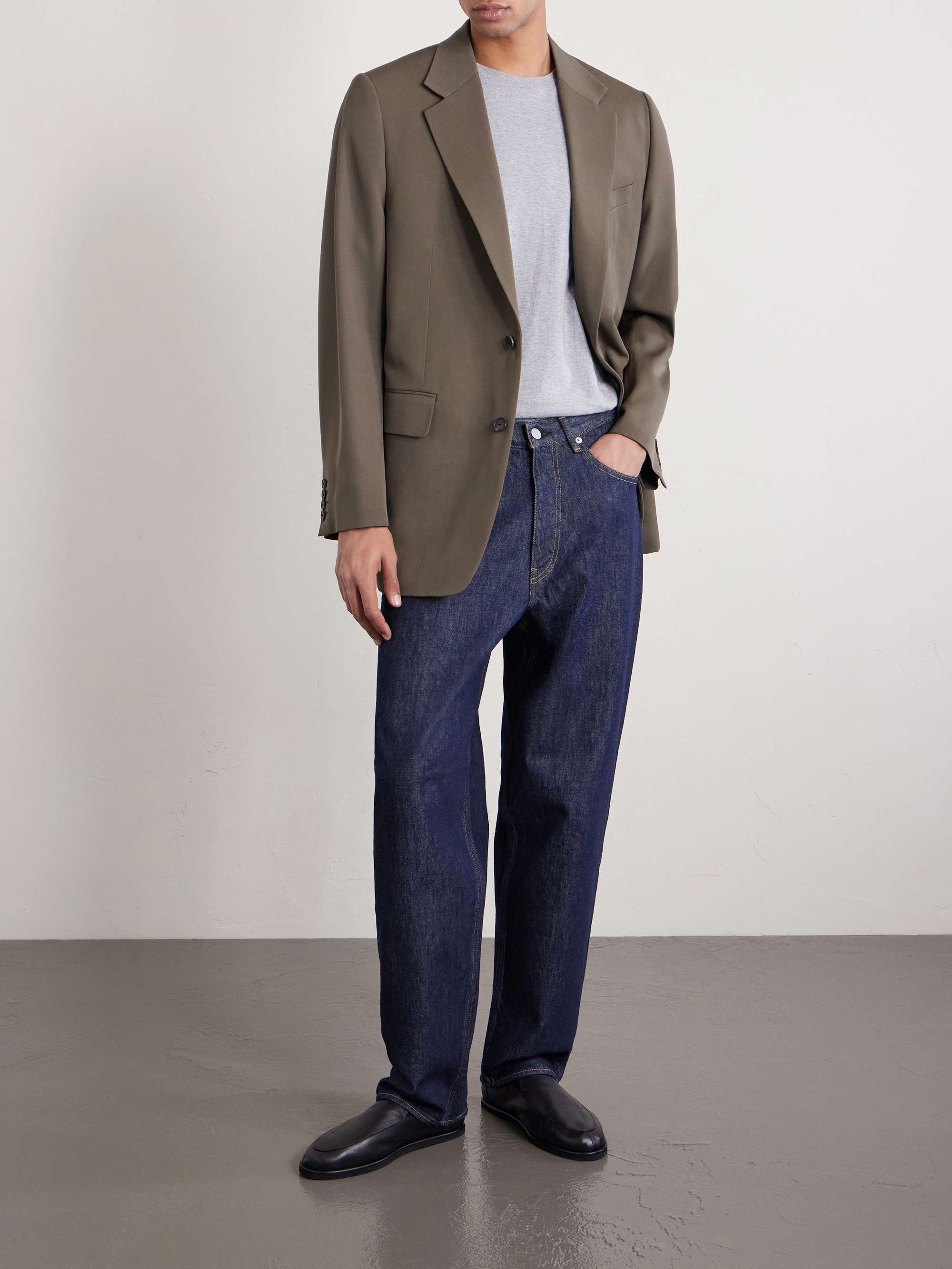 AURALEE تي شيرت من قطن الجيرسي