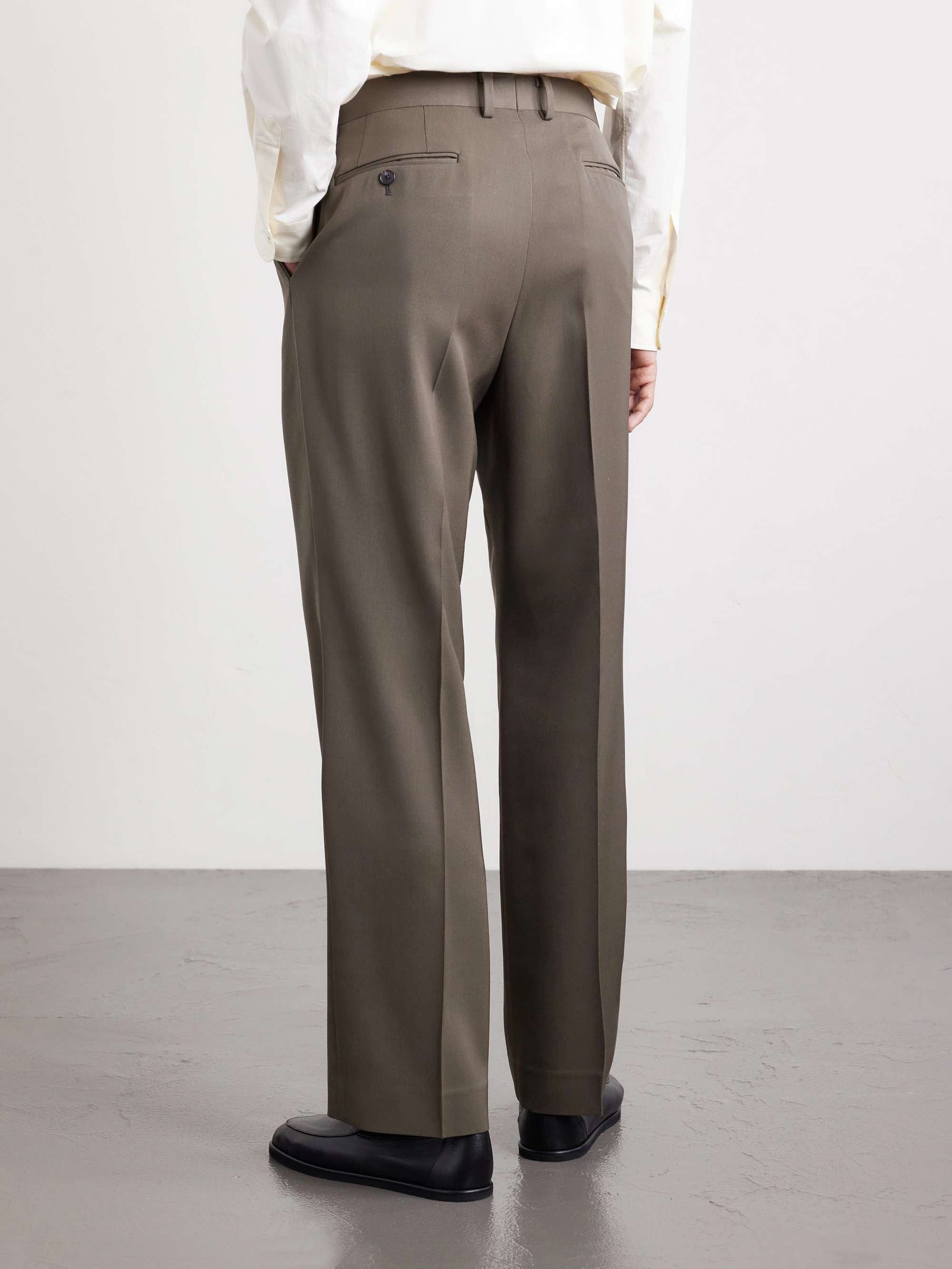スーツ AURALEE 22AW WOOL GABARDINE SLACKS 3 AURALEE Straight-Leg Wool-Gabardine Trousers for Men | MR PORTER